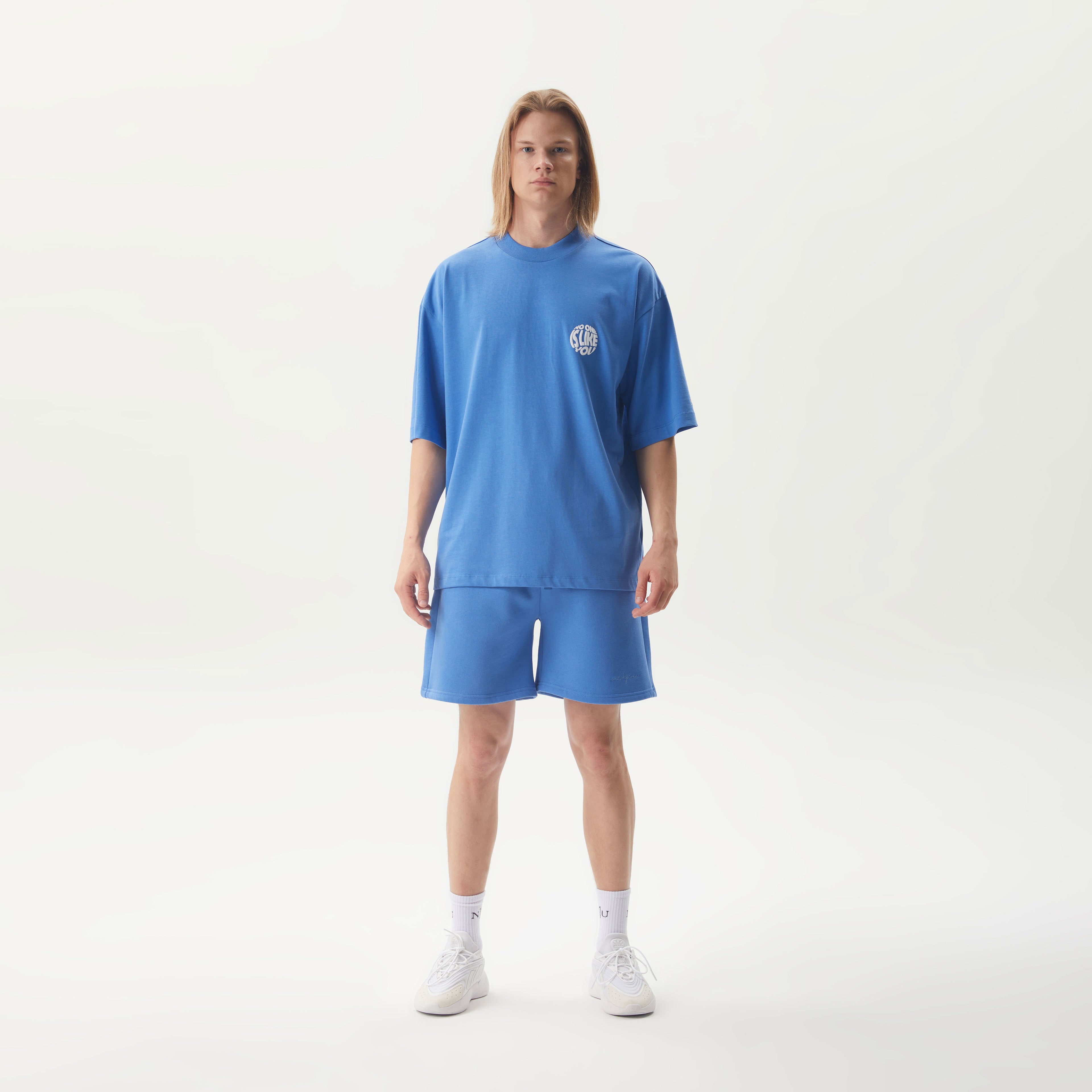 T-Shirt mit Backprint Blau Unisex - No1You