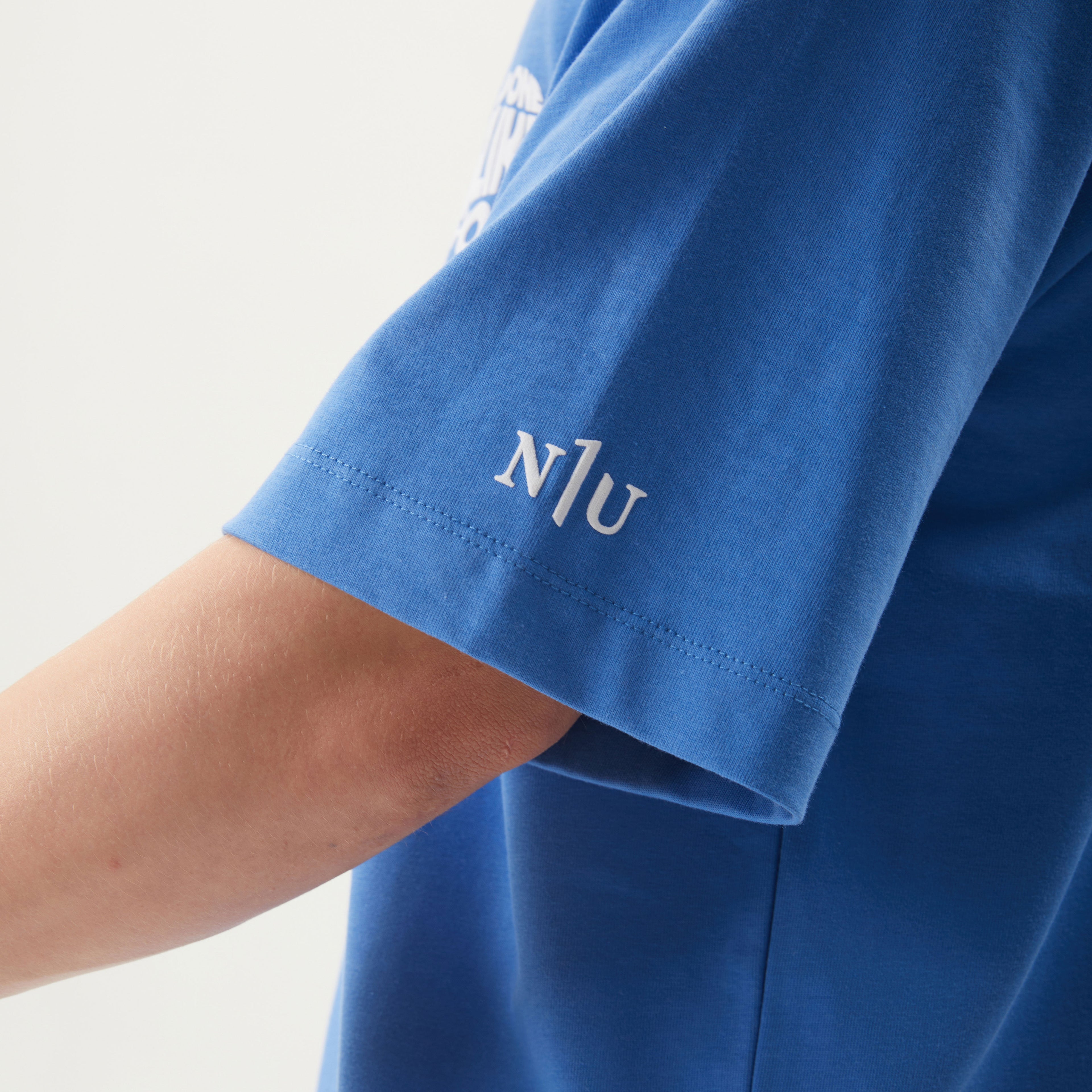 T-Shirt mit Backprint Blau Unisex - No1You