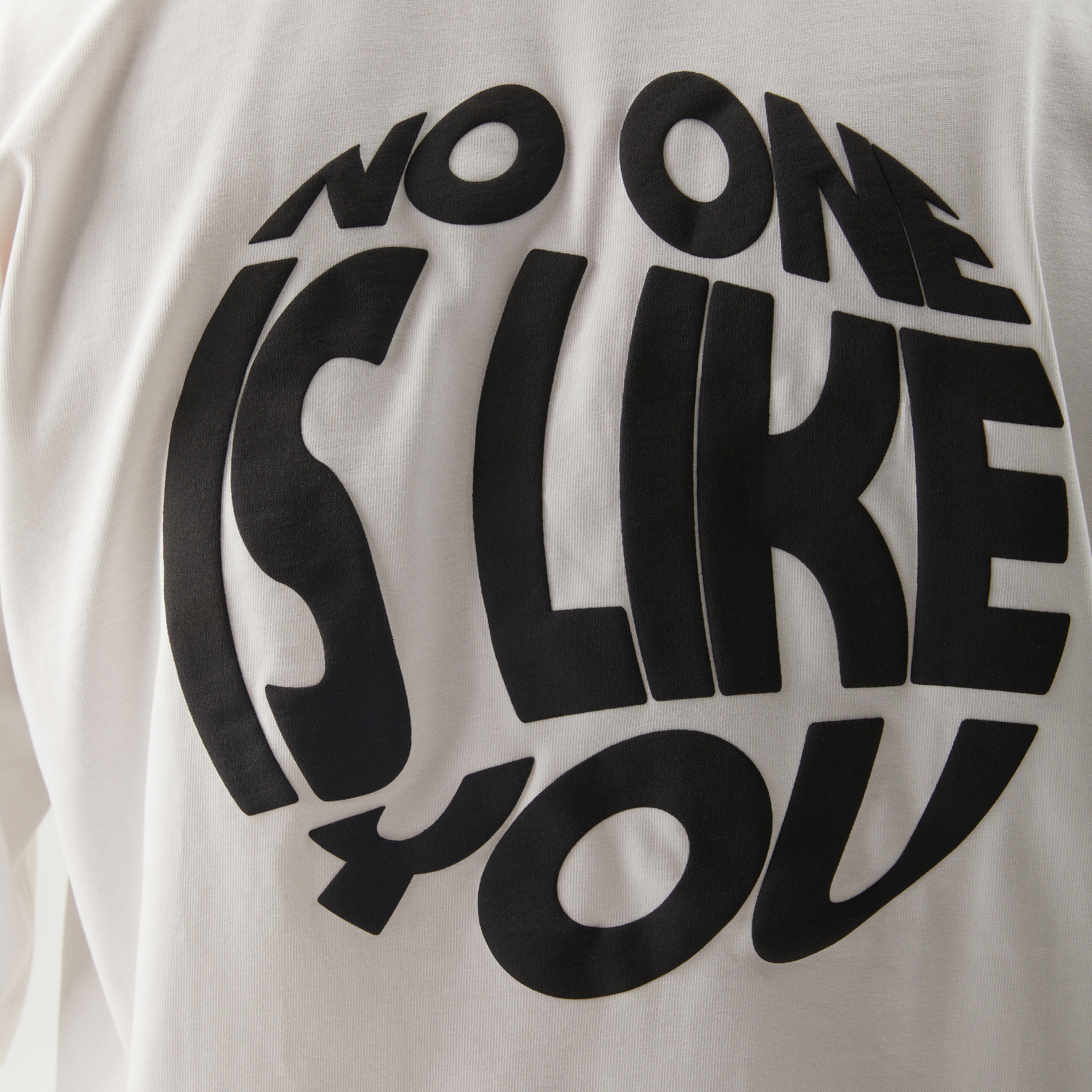 T-Shirt mit Backprint Weiß Unisex - No1You