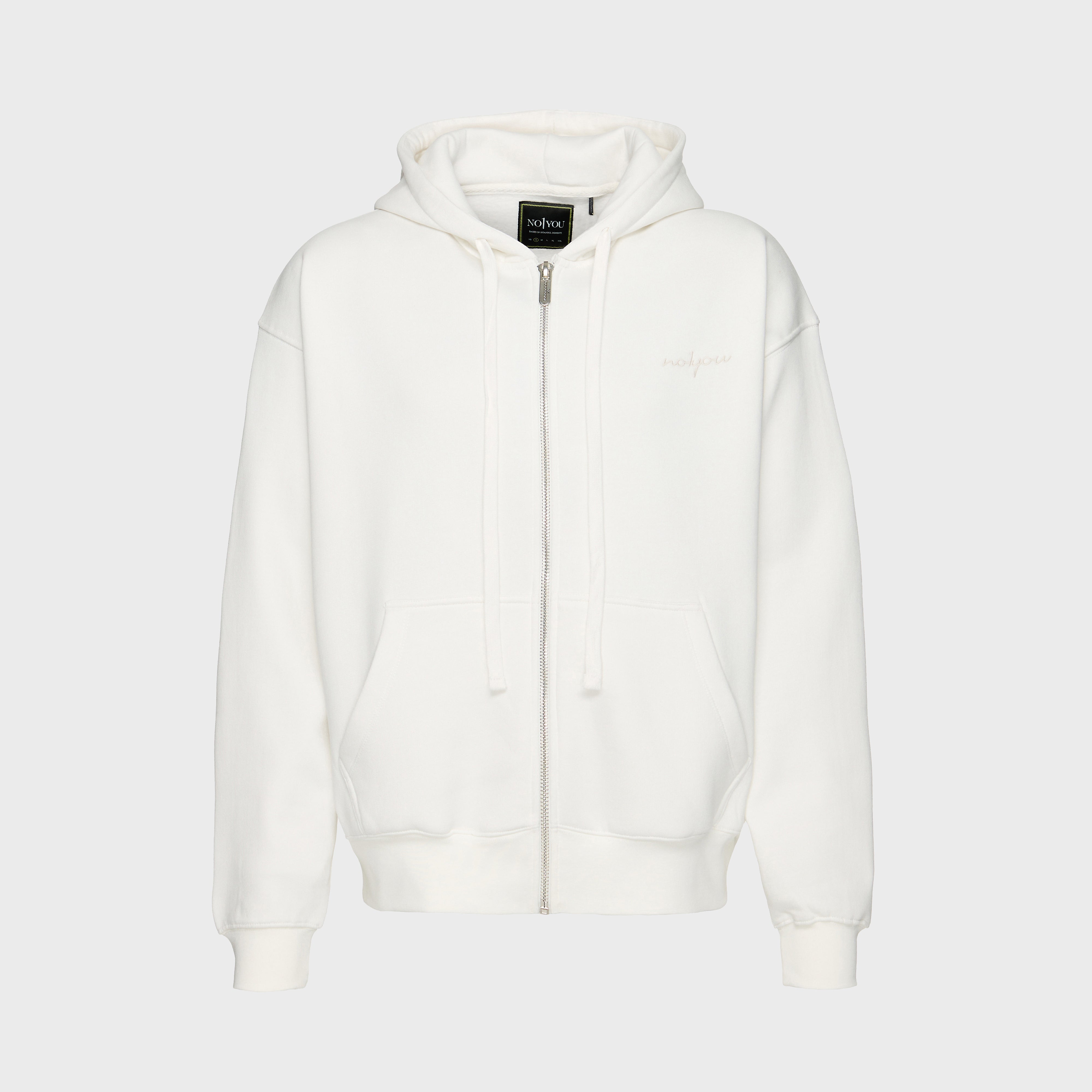 ESSENTIAL 1 WHITE ZIP HOODIE