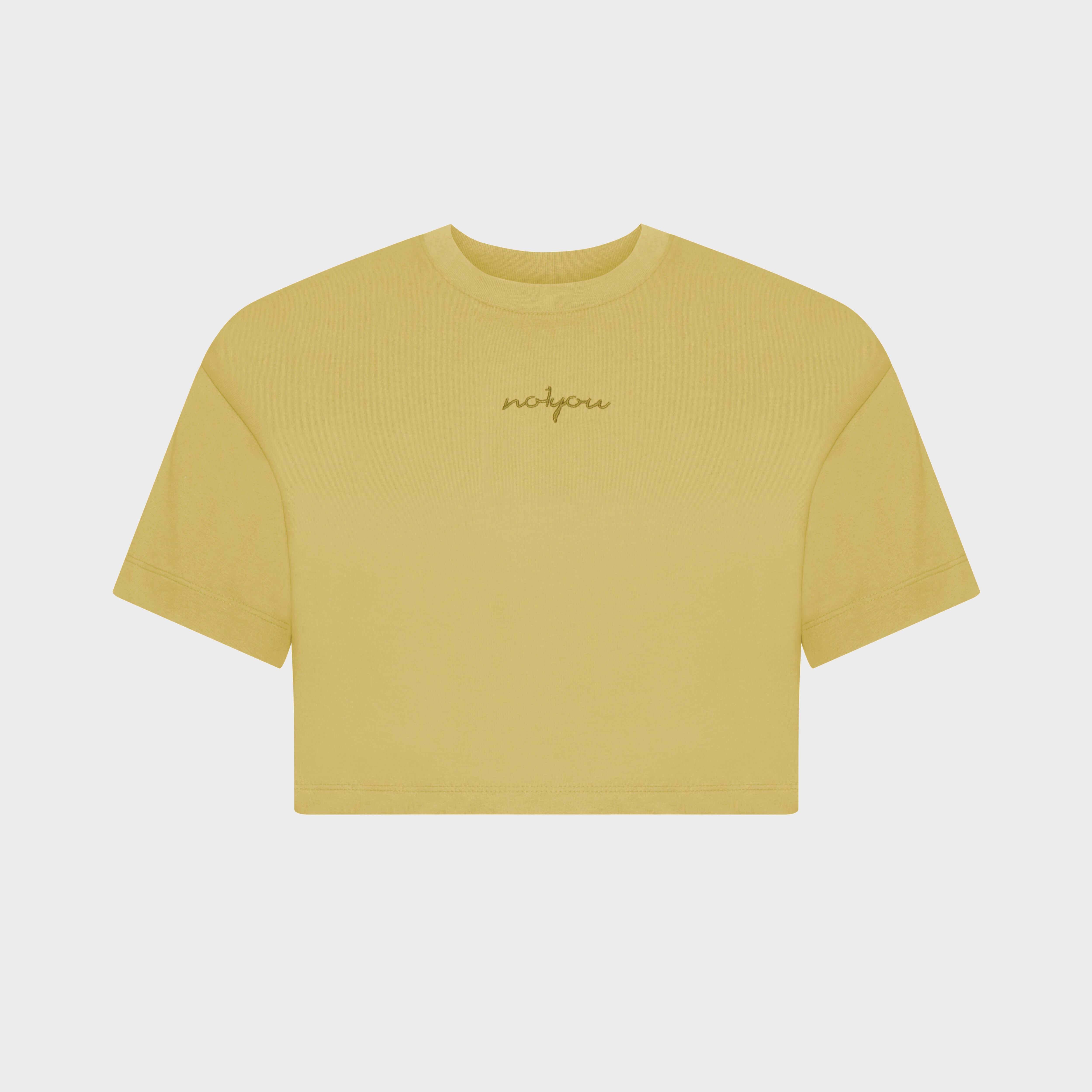 ESSENTIAL 1 LEAK GREEN CROP TSHIRT