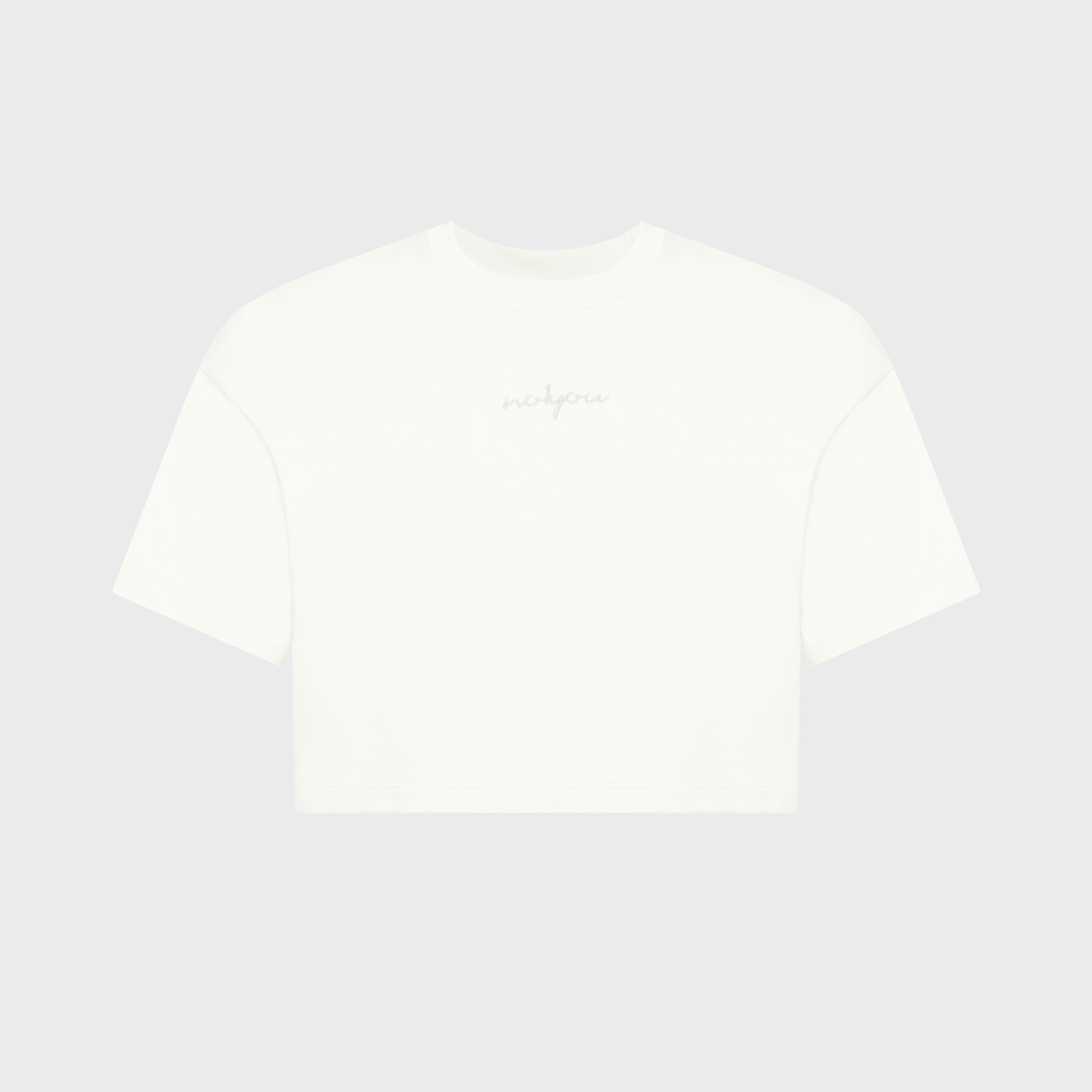 ESSENTIAL 1 WHITE CROP TSHIRT