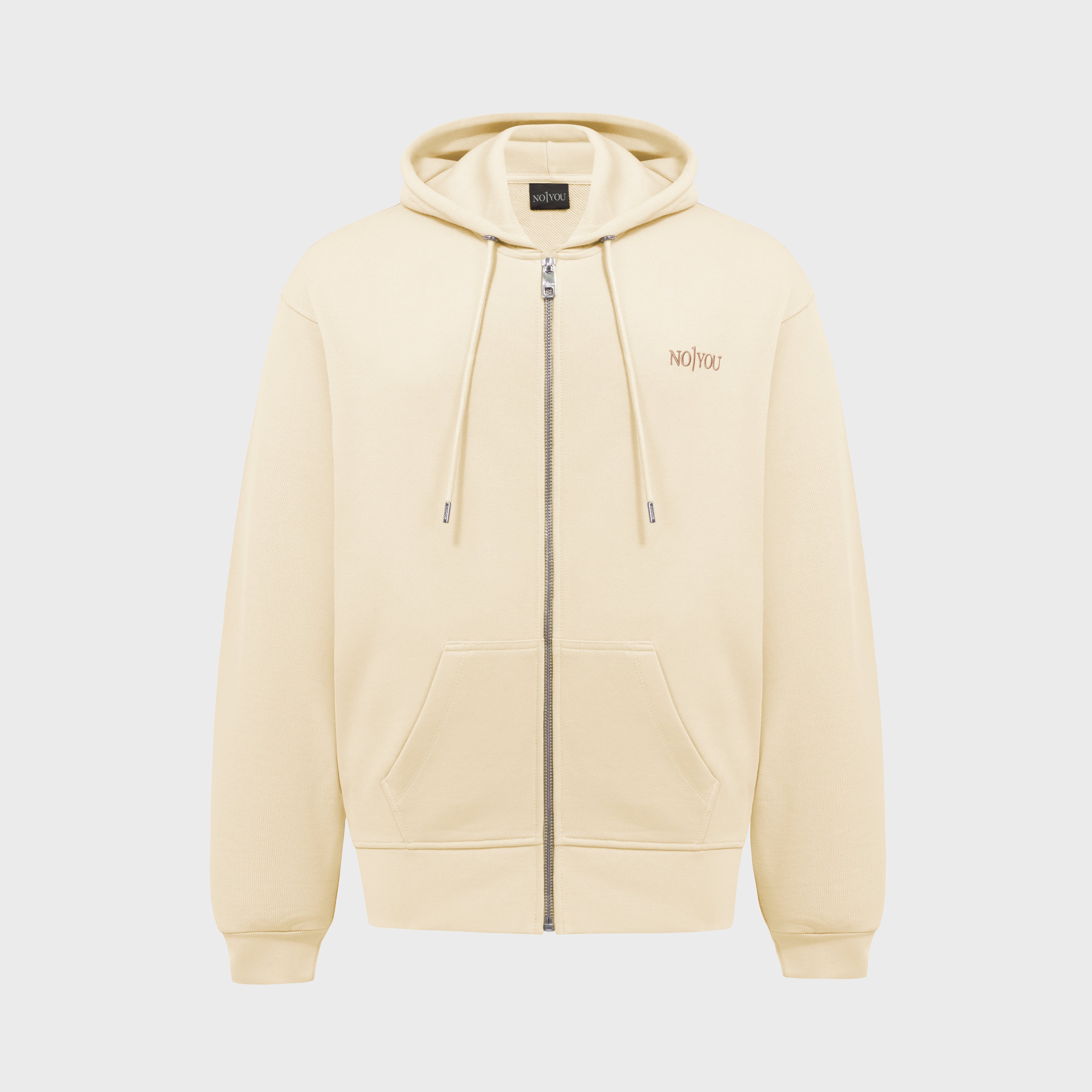 ESSENTIAL 2 STONE EMBROIDERY ZIP HOODIE