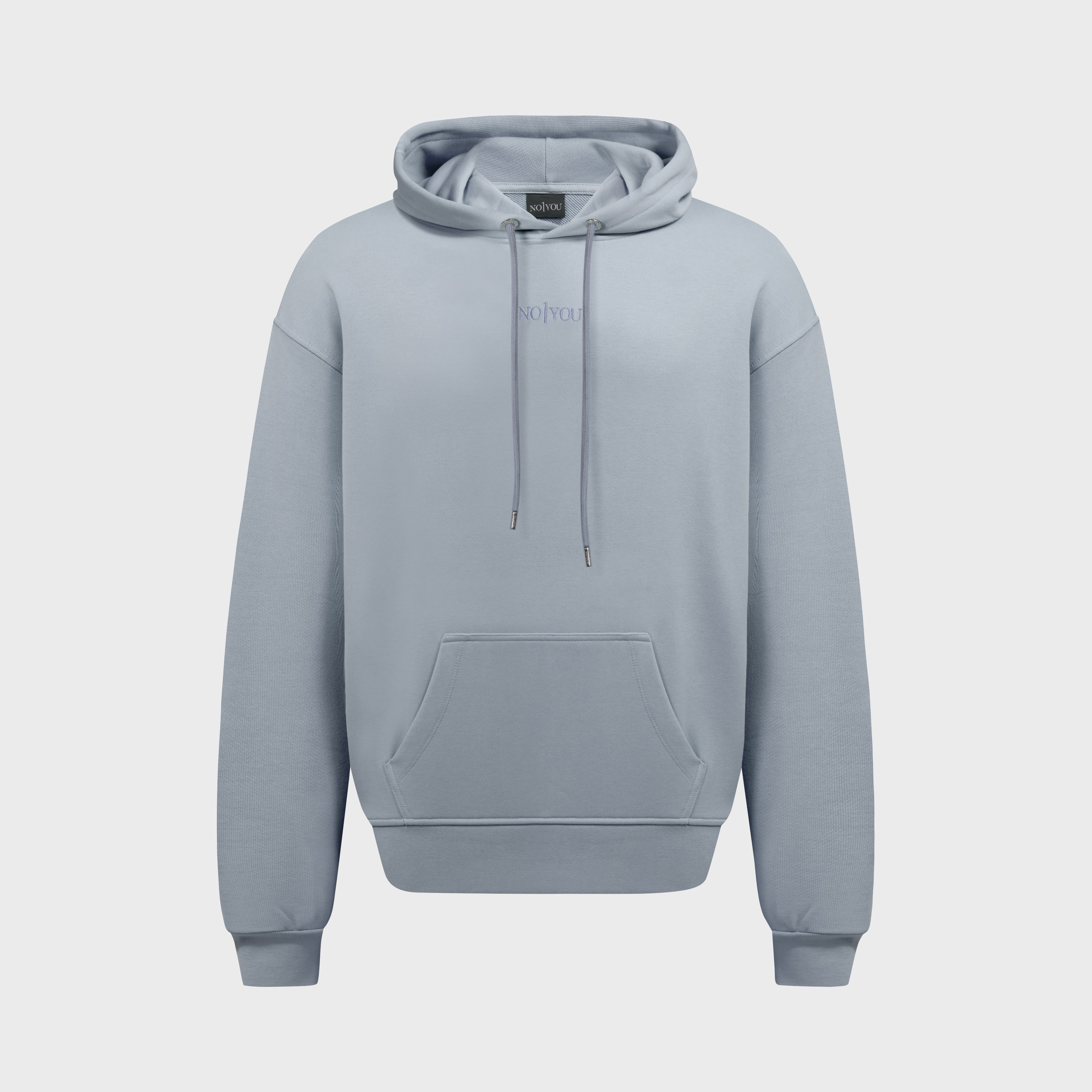 ESSENTIAL 2 LIGHT GREY EMBROIDERY HOODIE