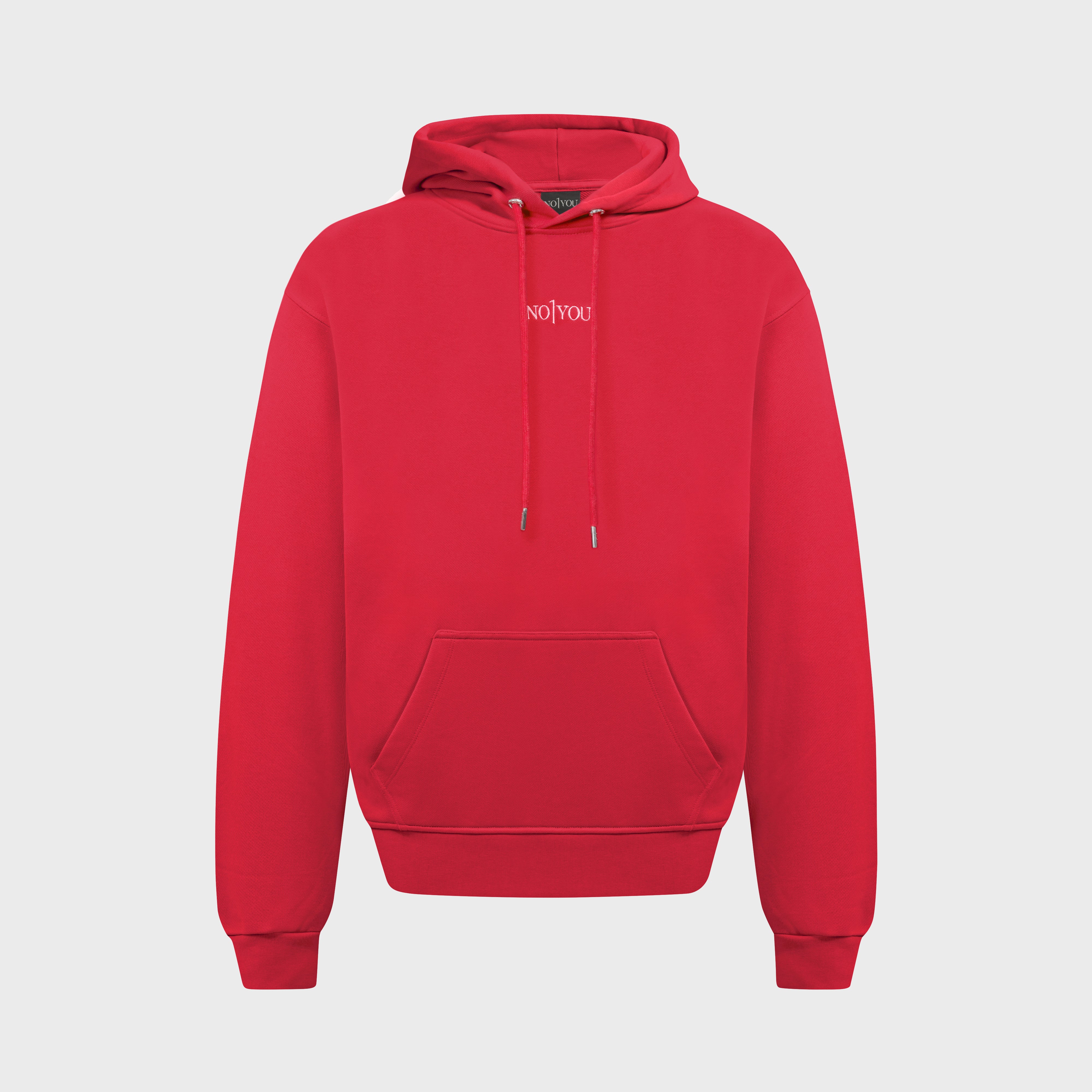 ESSENTIAL 2 RED EMBROIDERY HOODIE