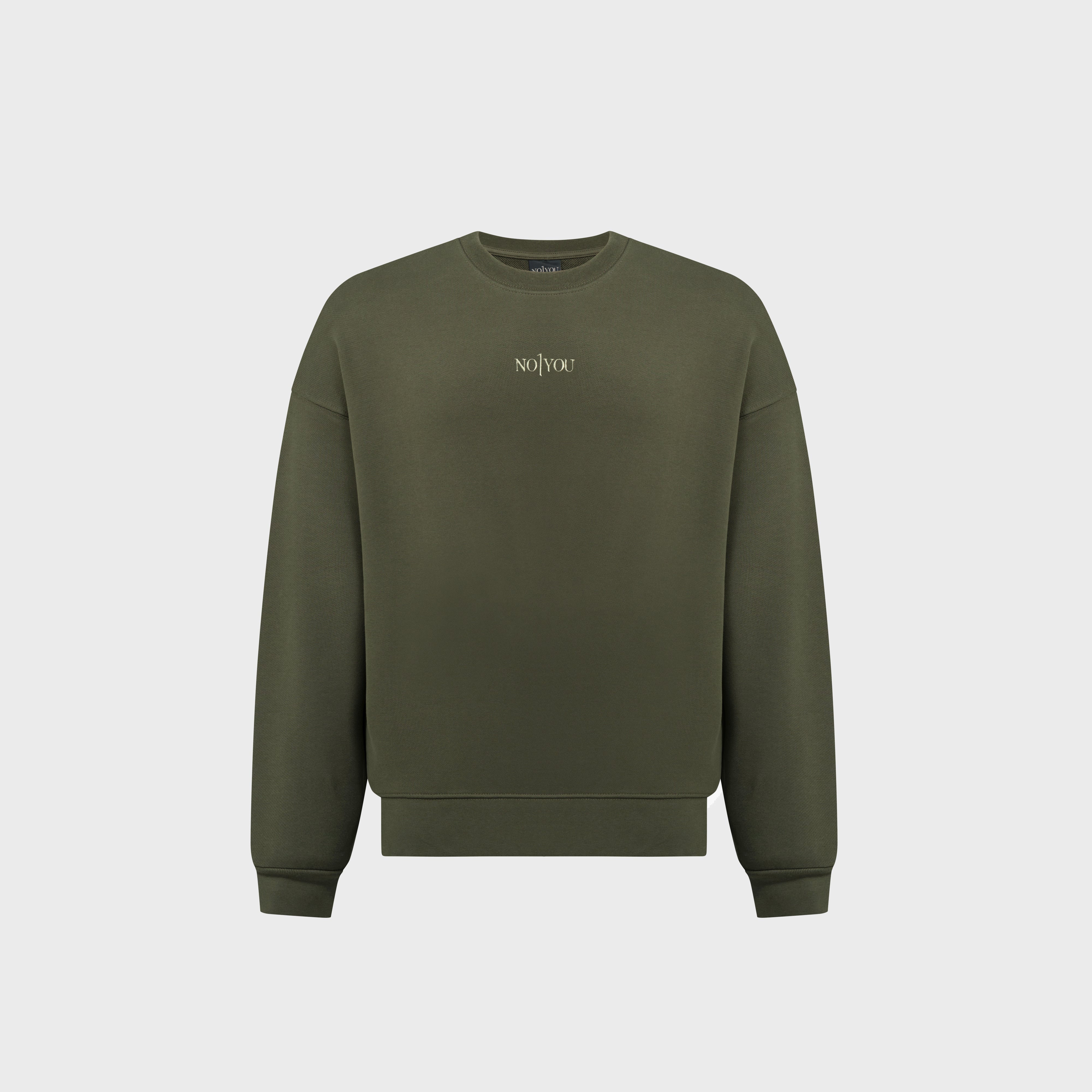 ESSENTIAL 2 DARK GREEN EMBROIDERY SWEATSHIRT