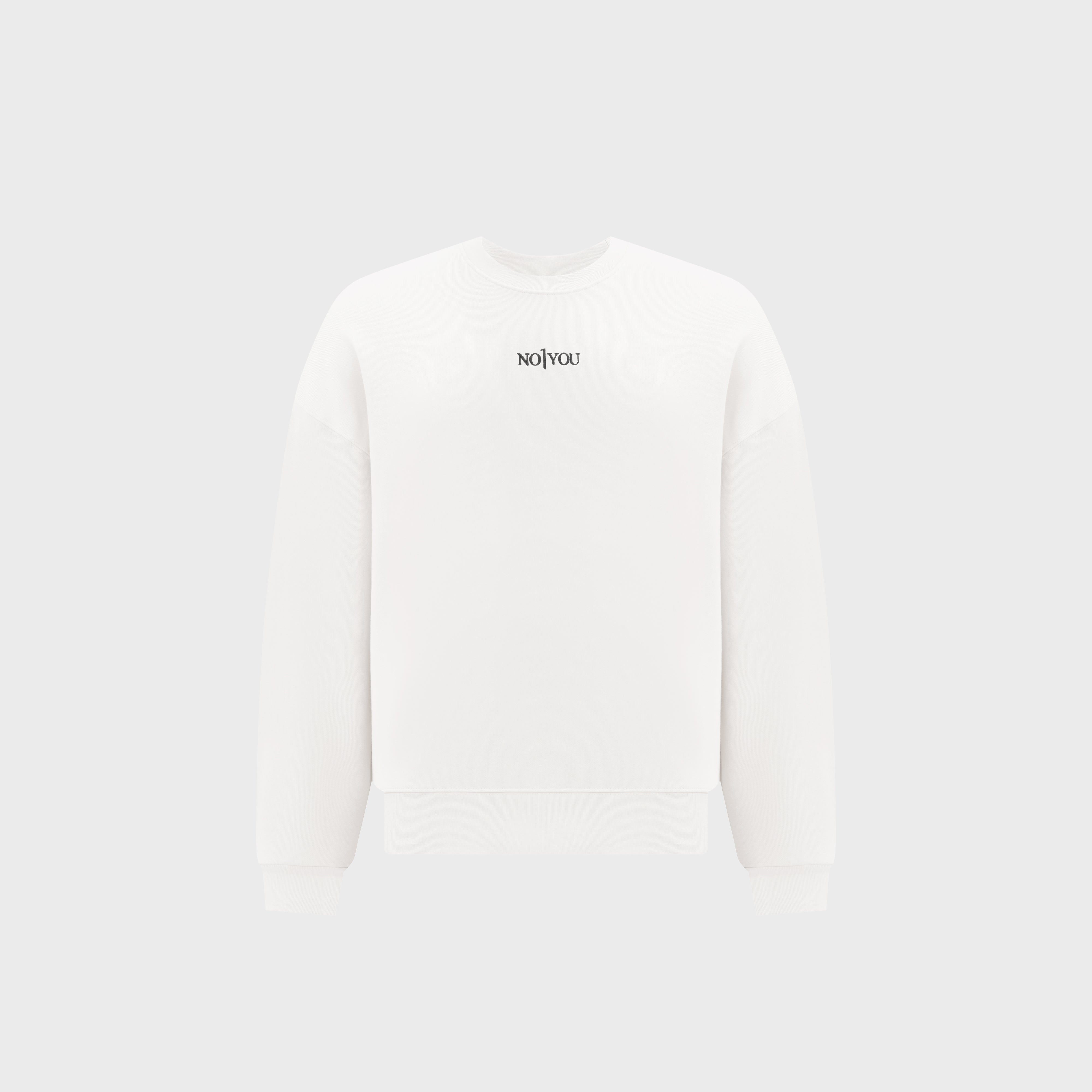 ESSENTIAL 2 WHITE EMBROIDERY SWEATSHIRT