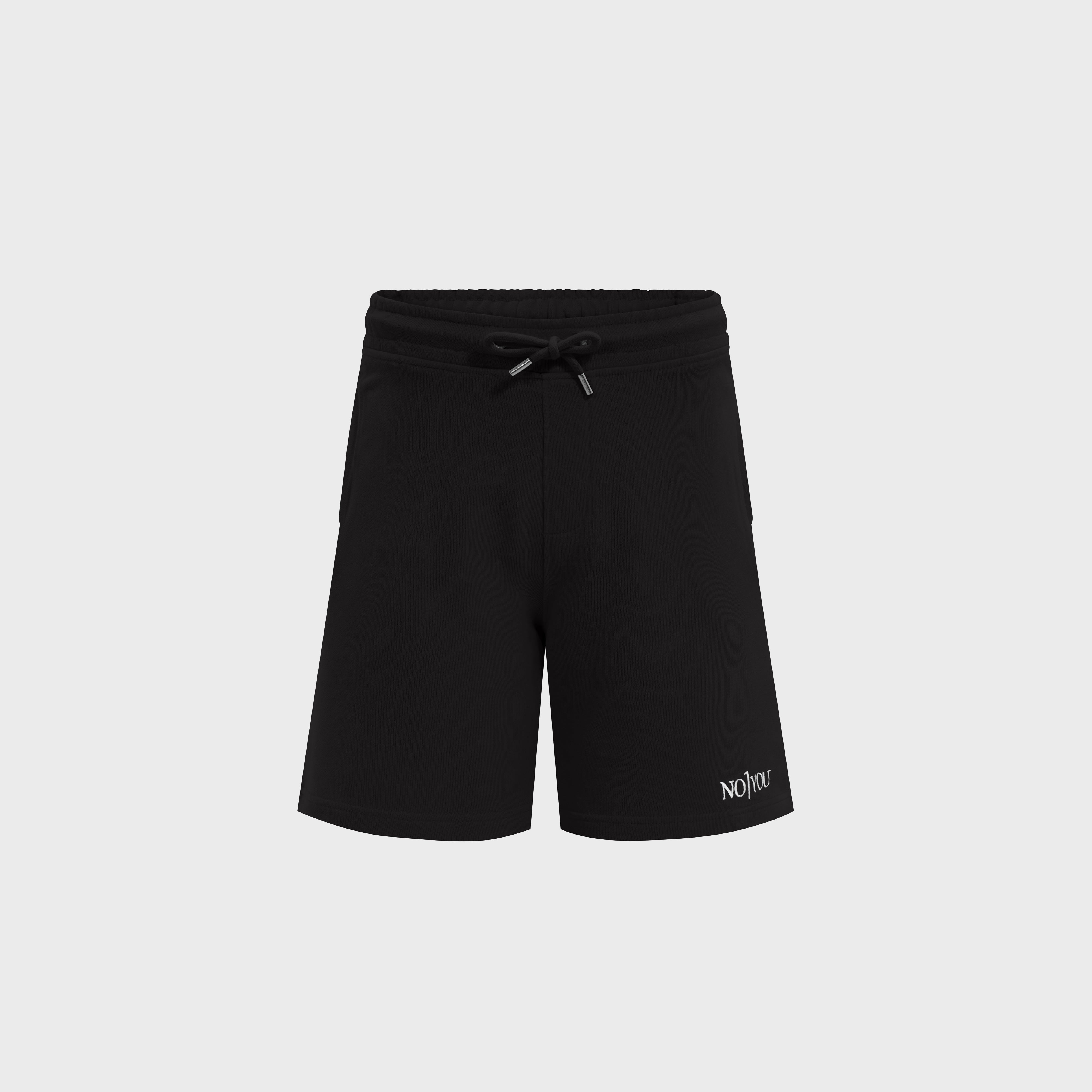 ESSENTIAL 2 BLACK EMBROIDERY SWEATSHORT