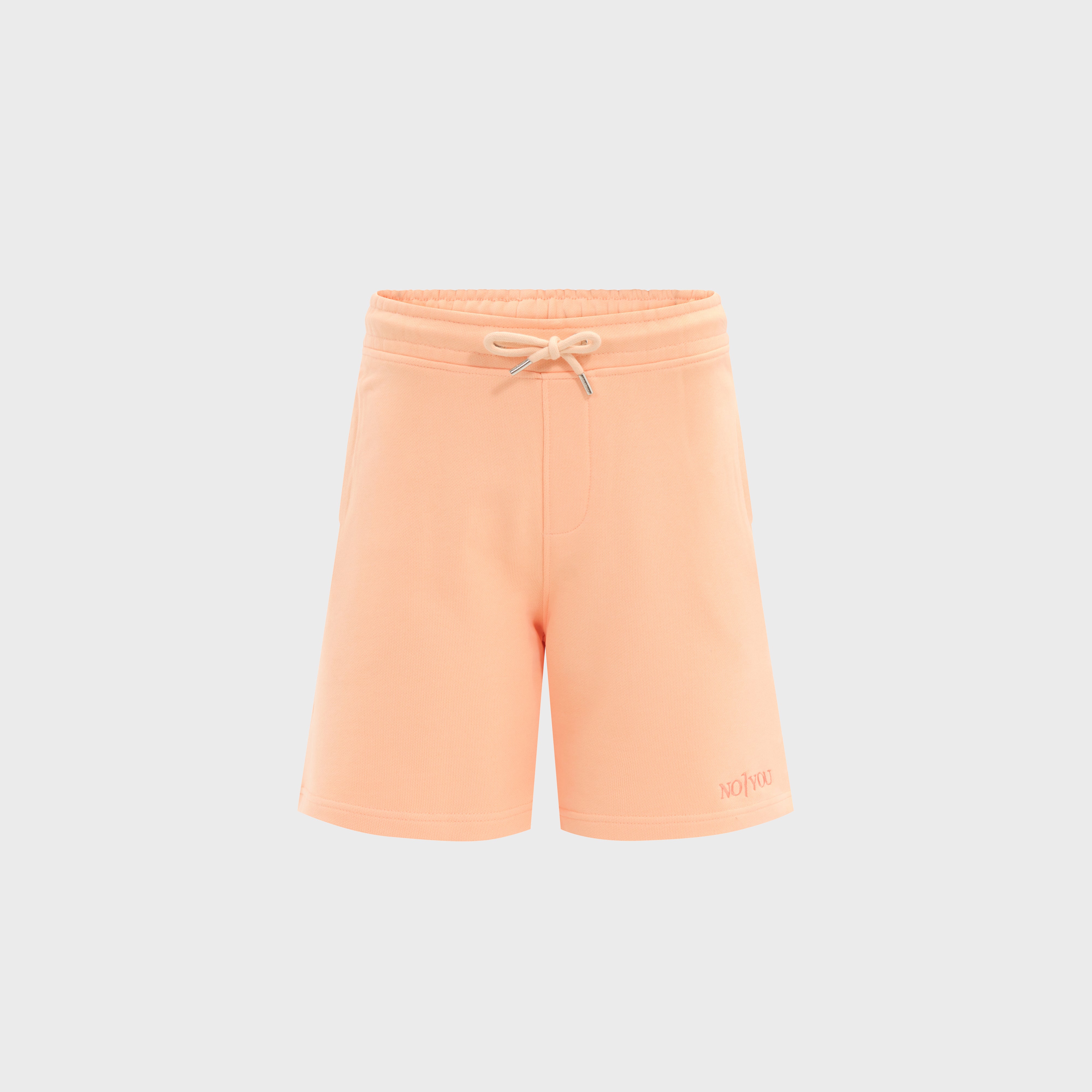 ESSENTIAL 2 PEACH FUZZ EMBROIDERY SWEATSHORT