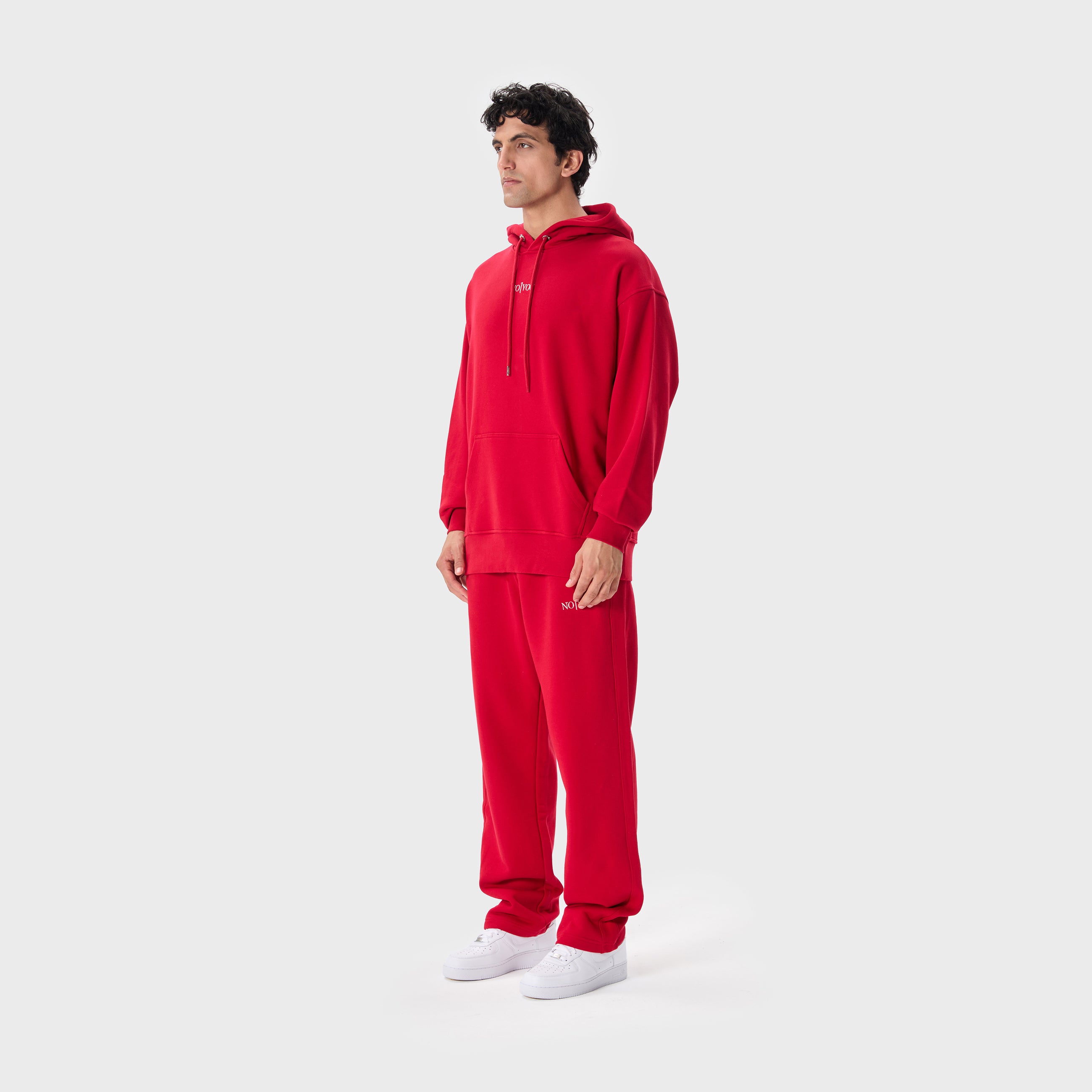 ESSENTIAL 2 RED EMBROIDERY HOODIE