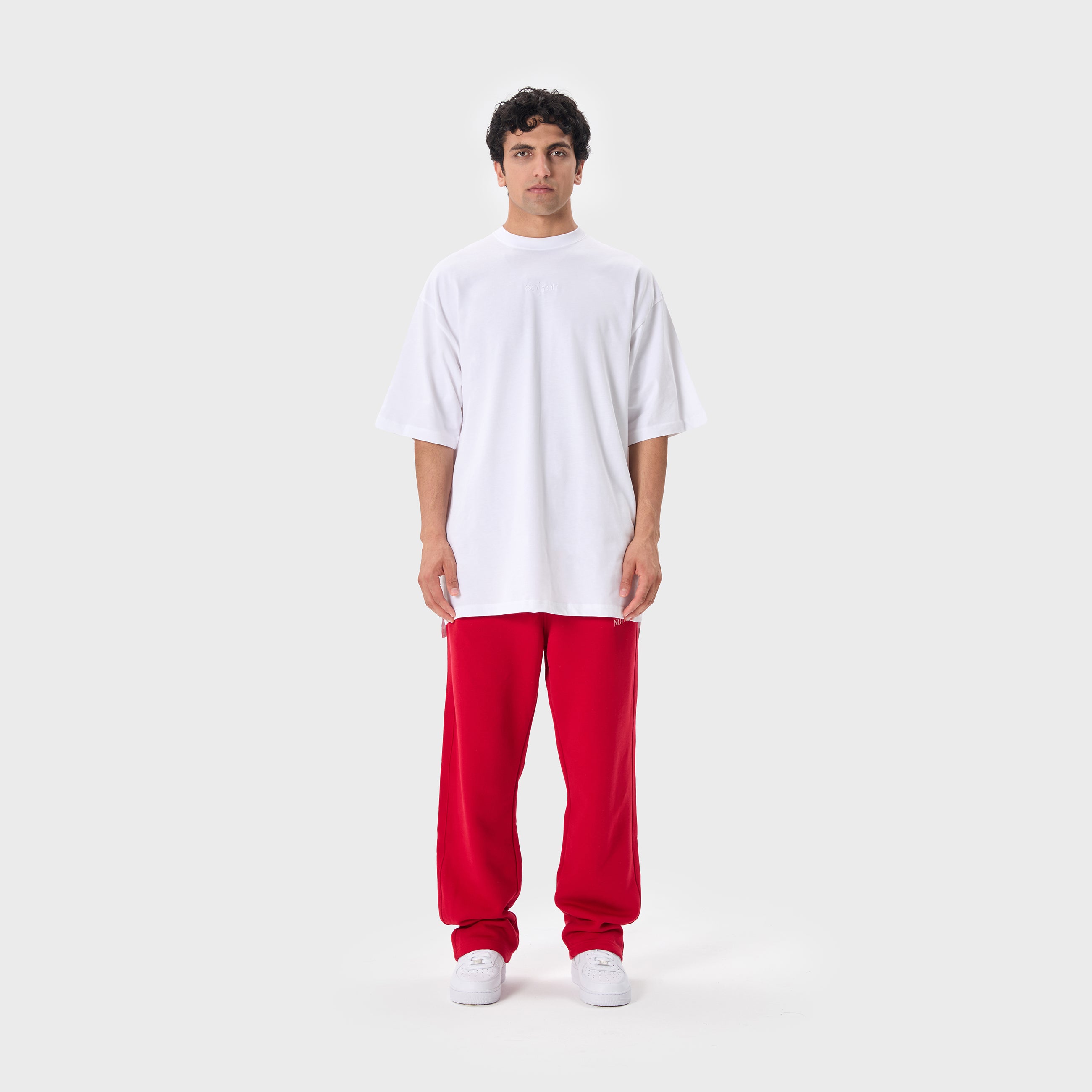 ESSENTIAL 2 RED EMBROIDERY SWEATPANTS