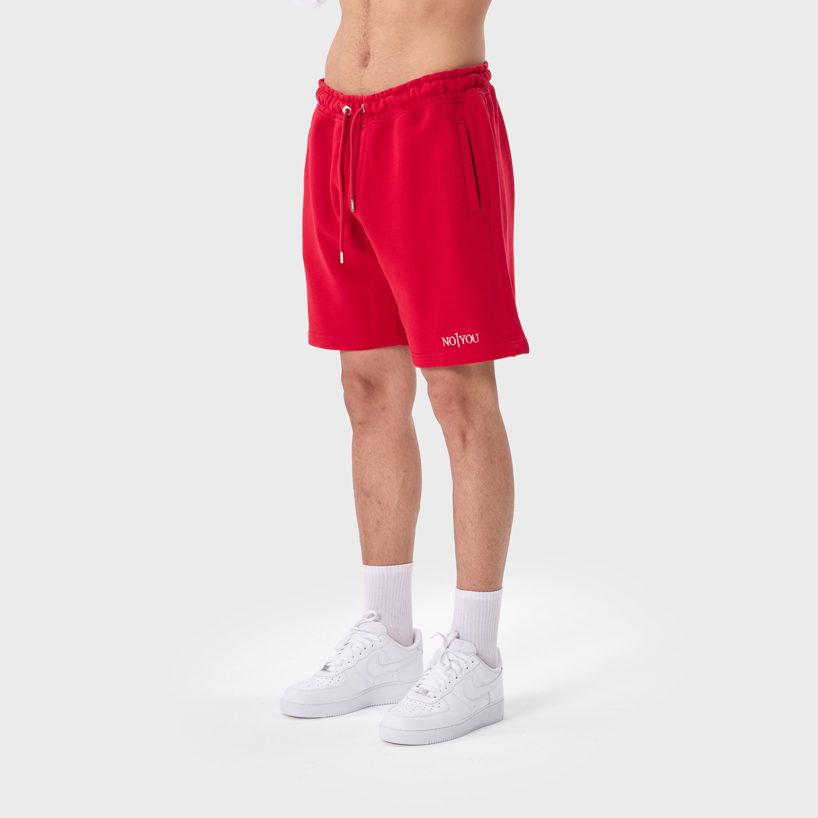 ESSENTIAL 2 RED EMBROIDERY SWEATSHORT