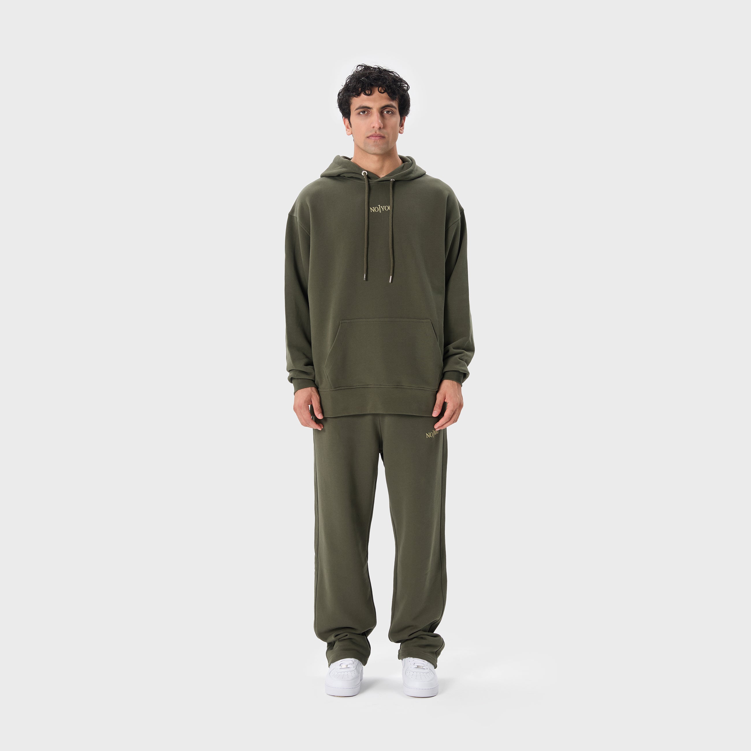 ESSENTIAL 2 DARK GREEN EMBROIDERY SWEATPANTS