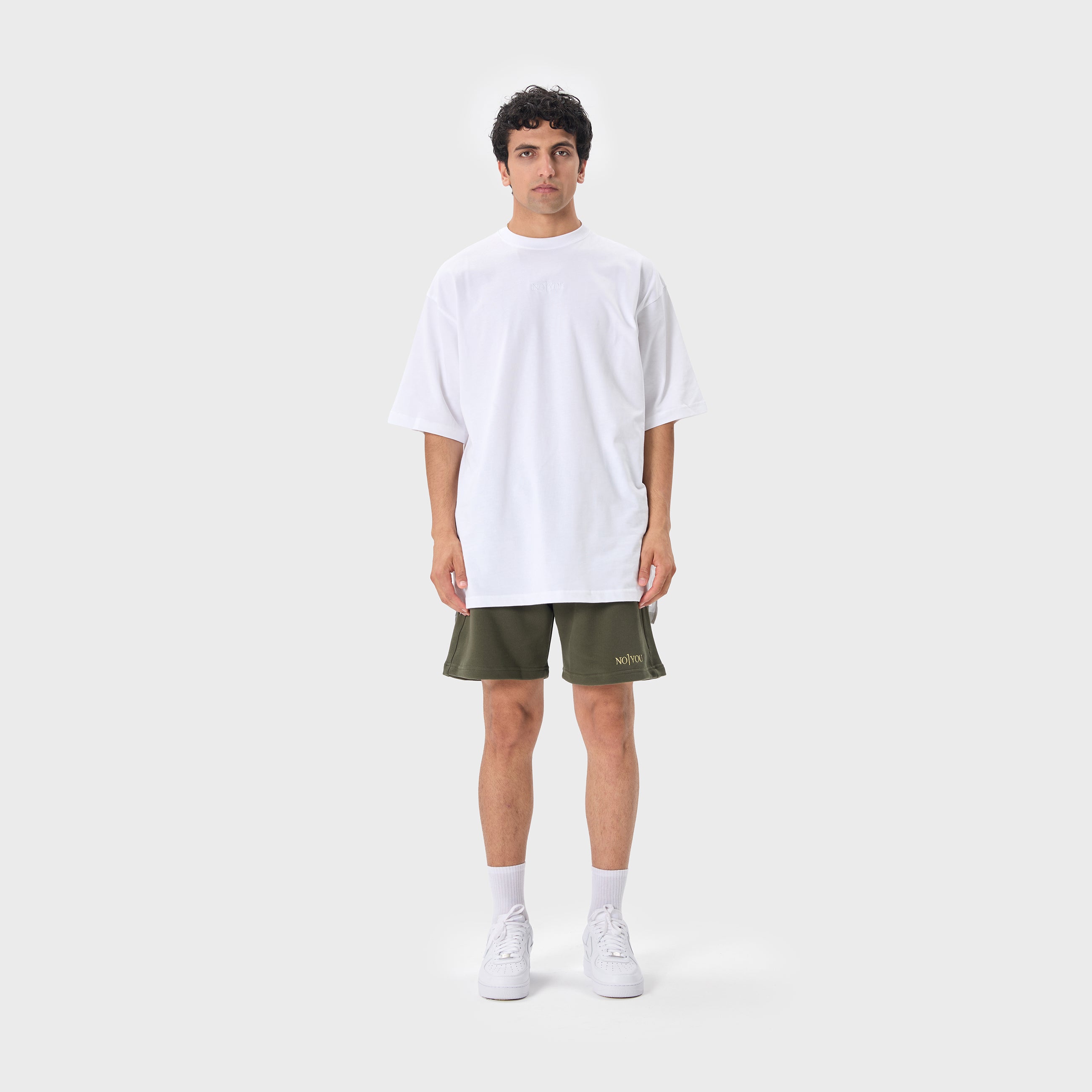 ESSENTIAL 2 DARK GREEN EMBROIDERY SWEATSHORT