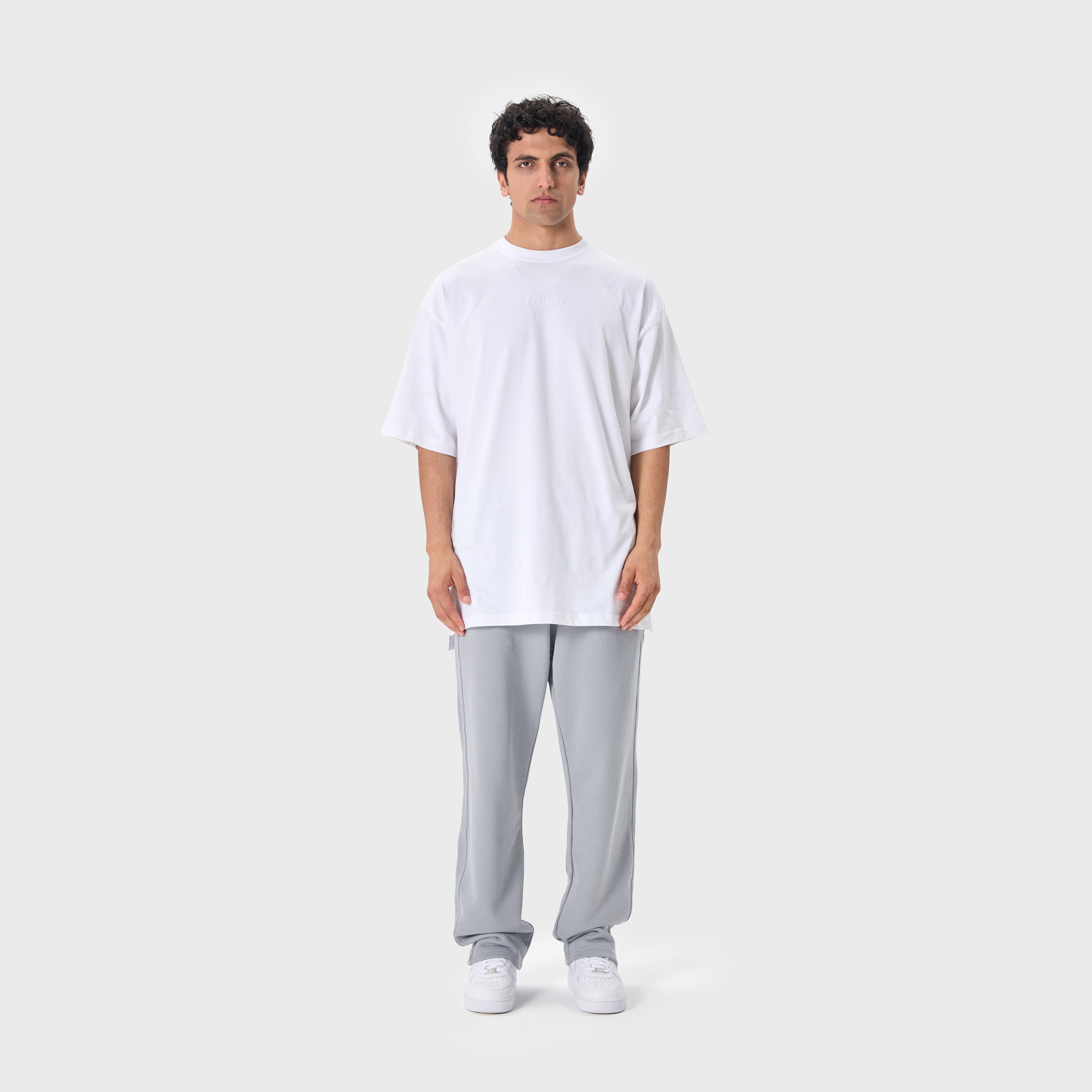ESSENTIAL 2 LIGHT GREY EMBROIDERY SWEATPANTS