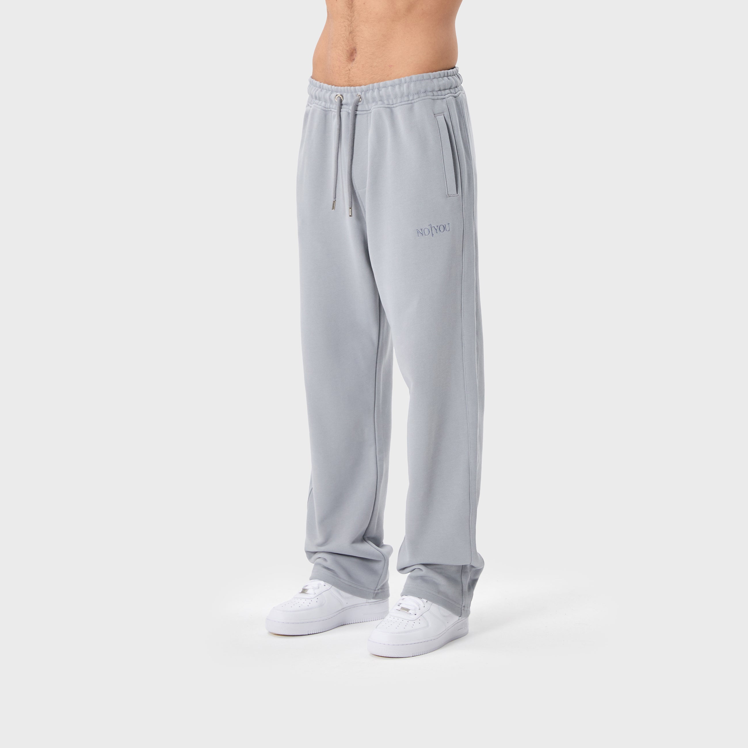 ESSENTIAL 2 LIGHT GREY EMBROIDERY SWEATPANTS