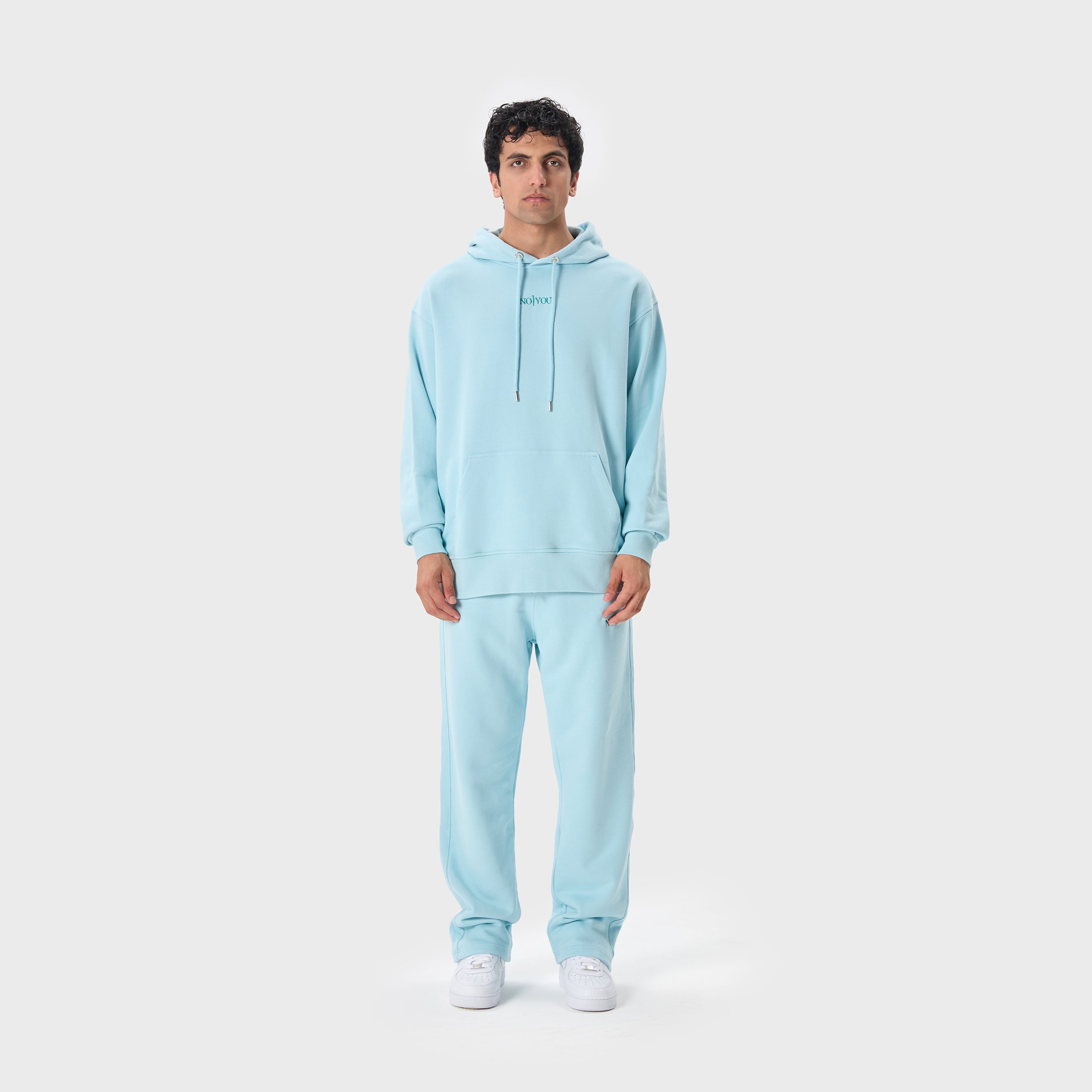ESSENTIAL 2 BABY BLUE EMBROIDERY HOODIE