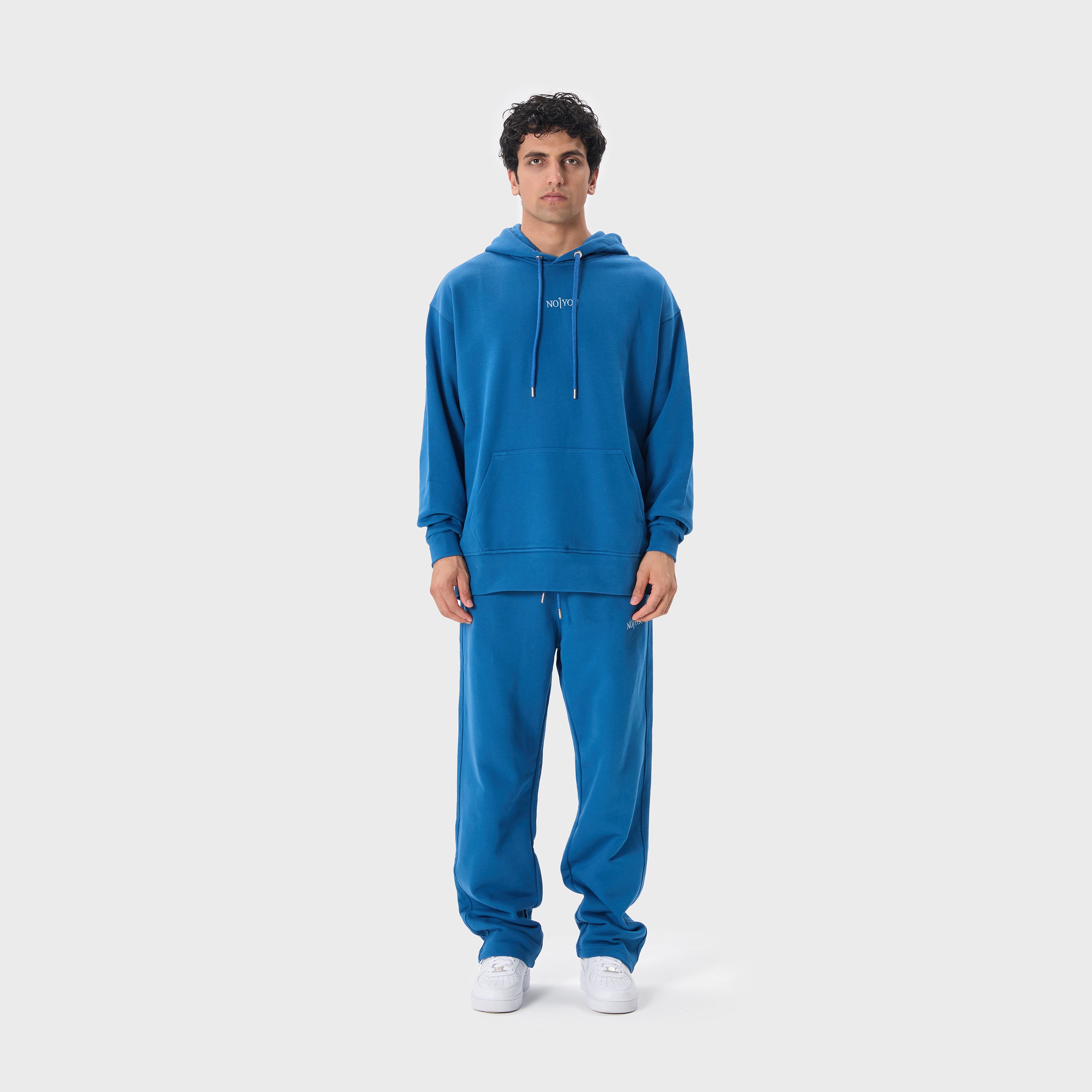 ESSENTIAL 2 DARK BLUE EMBROIDERY HOODIE