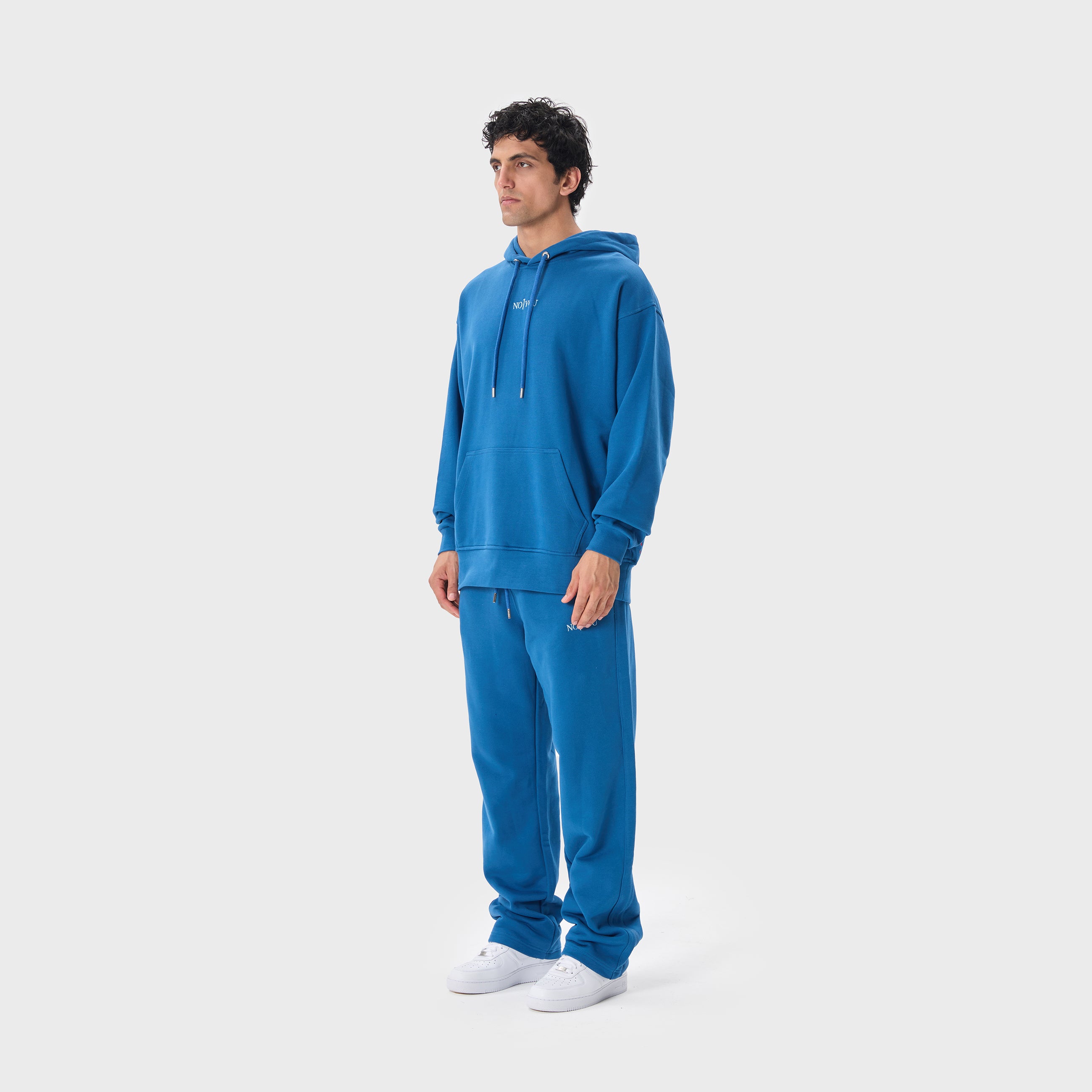 ESSENTIAL 2 DARK BLUE EMBROIDERY HOODIE