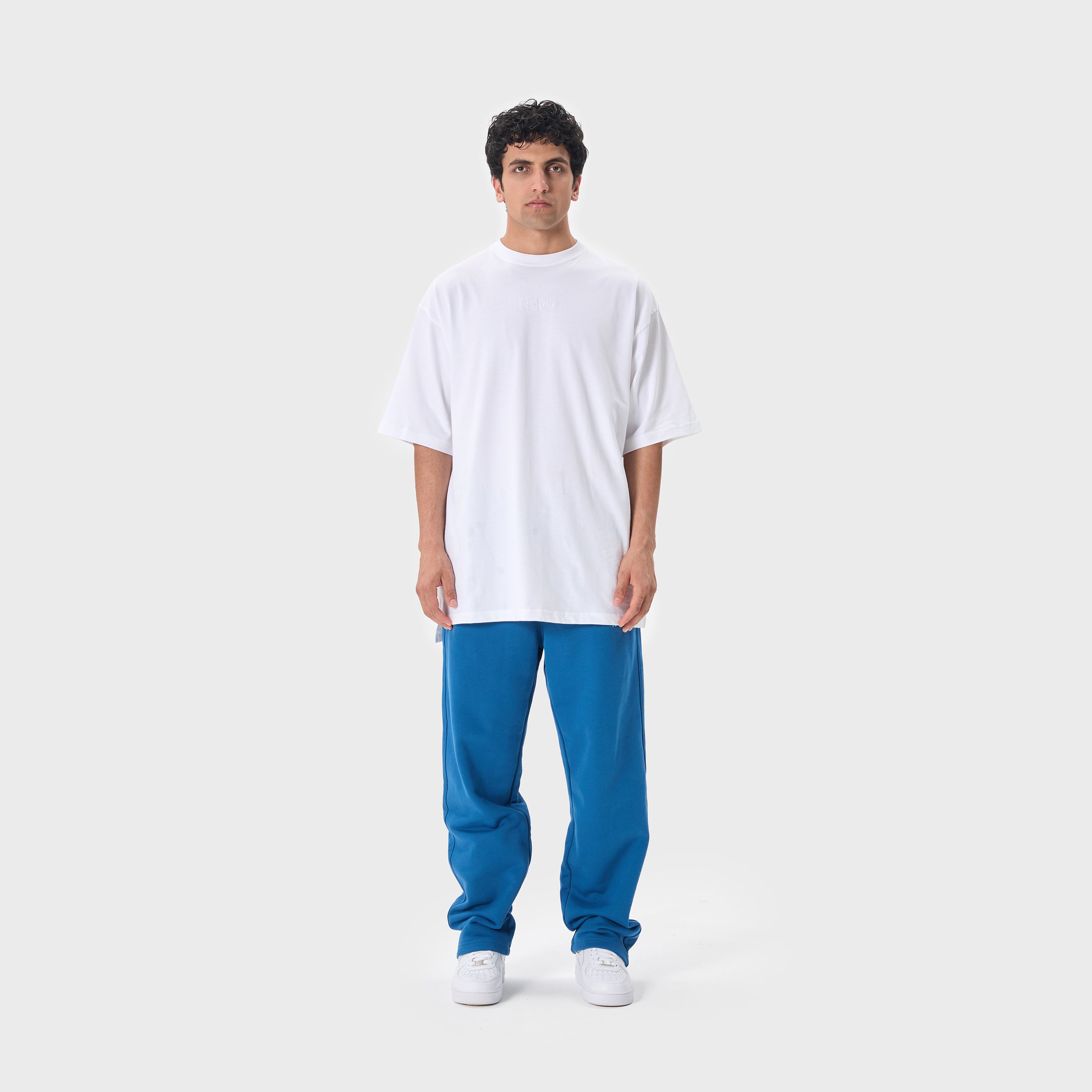ESSENTIAL 2 DARK BLUE EMBROIDERY SWEATPANTS