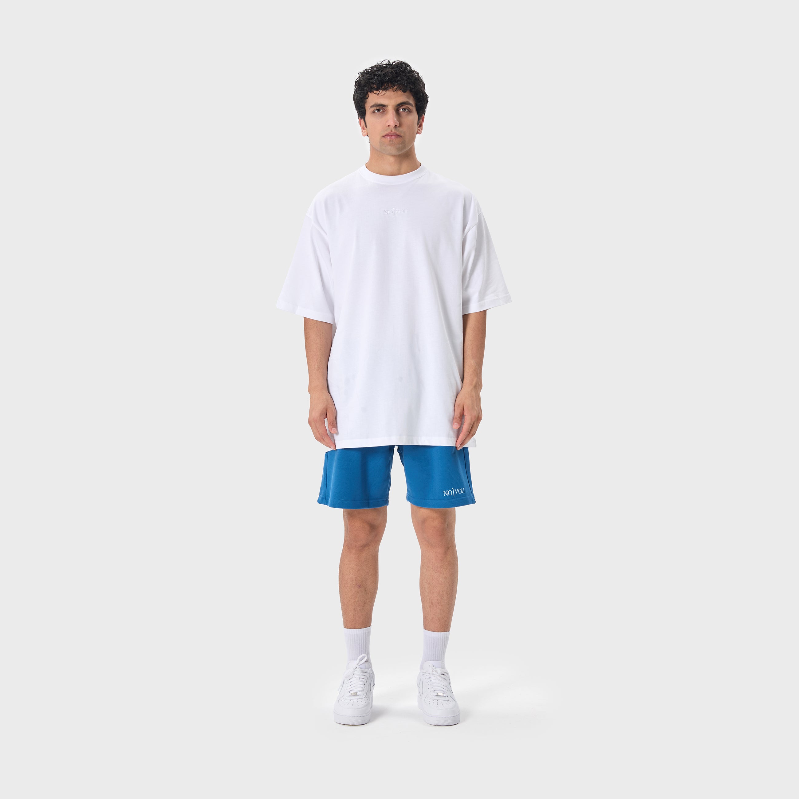 ESSENTIAL 2 DARK BLUE EMBROIDERY SWEATSHORT