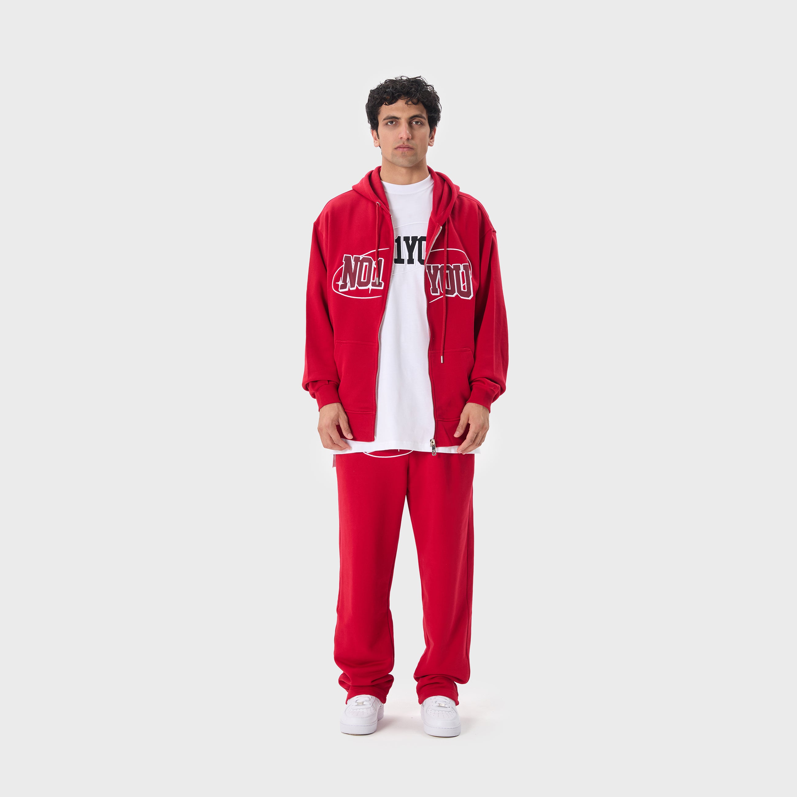 ESSENTIAL 2 RED STAR ZIP HOODIE