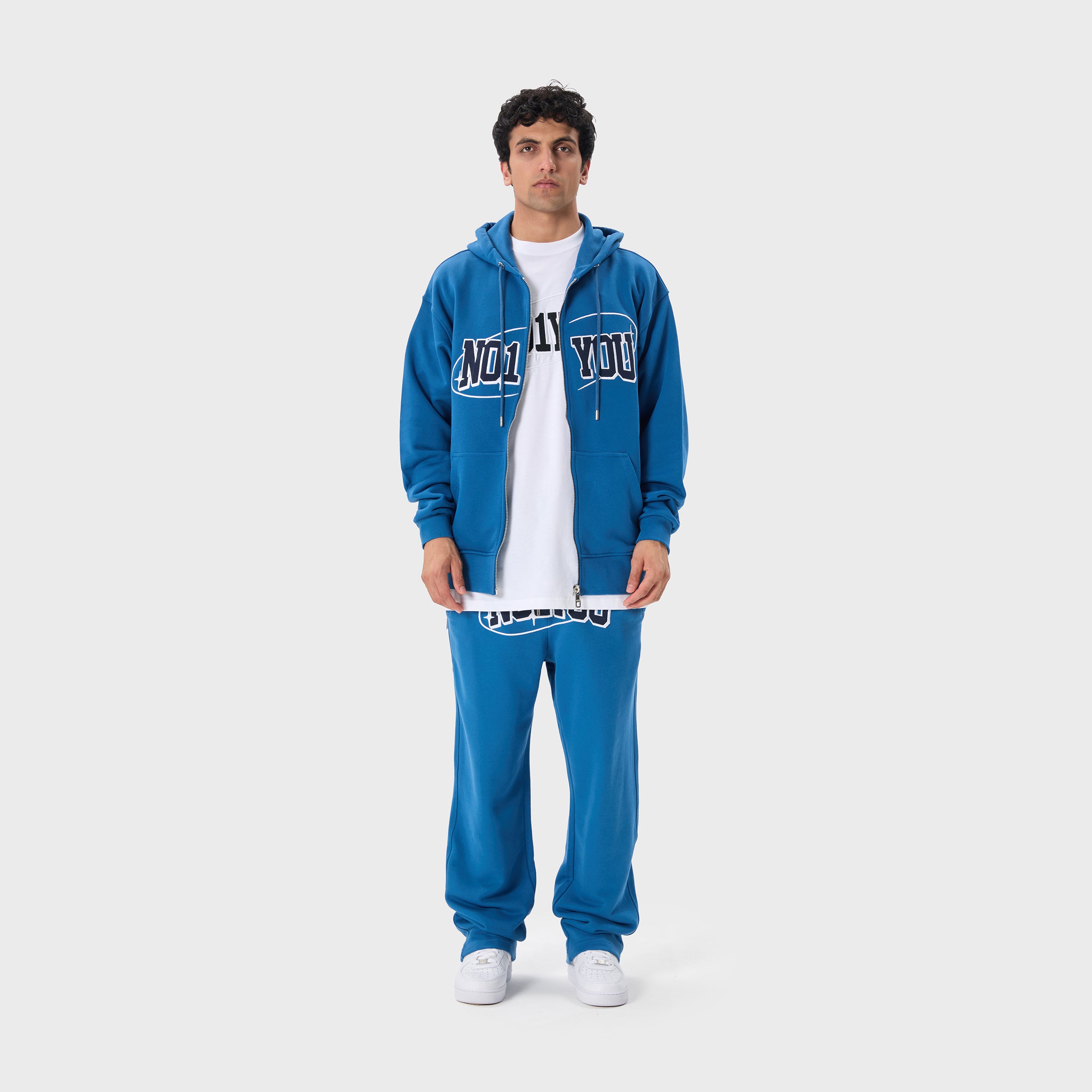 ESSENTIAL 2 DARK BLUE STAR ZIP HOODIE