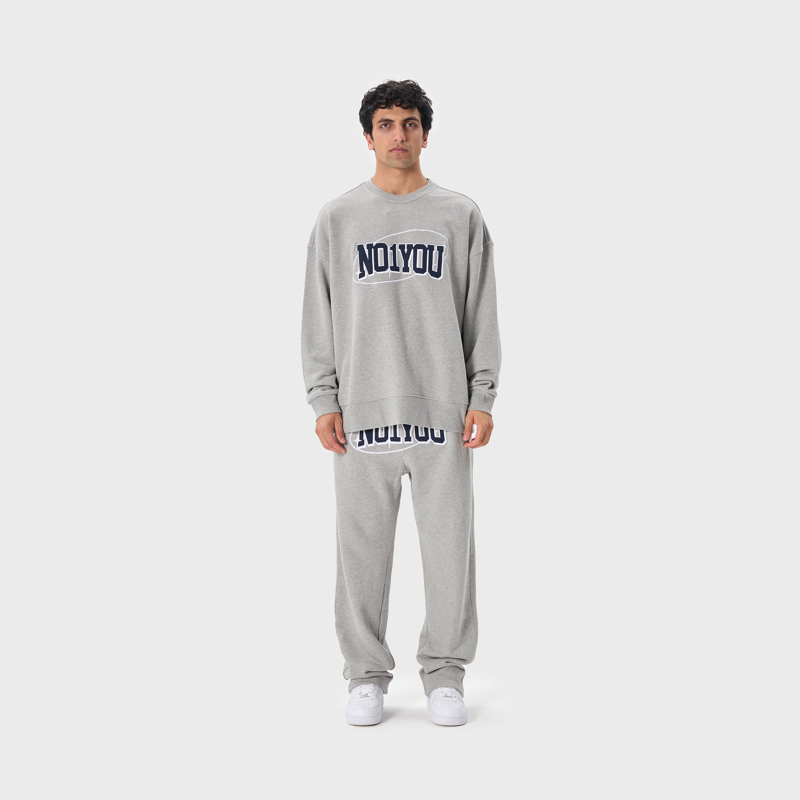 ESSENTIAL 2 GREY MELANGE STAR SWEATSHIRT