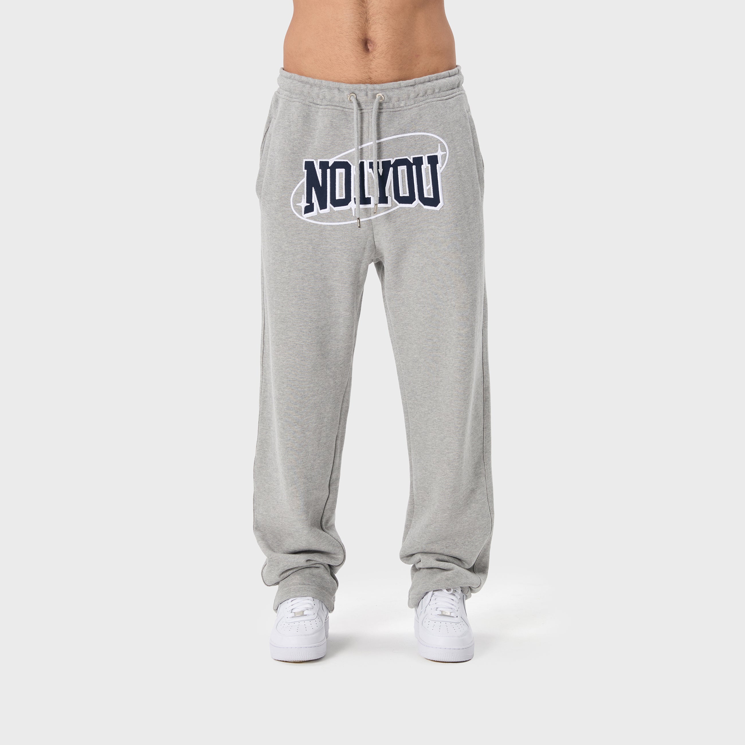 ESSENTIAL 2 GREY MELANGE STAR SWEATPANTS