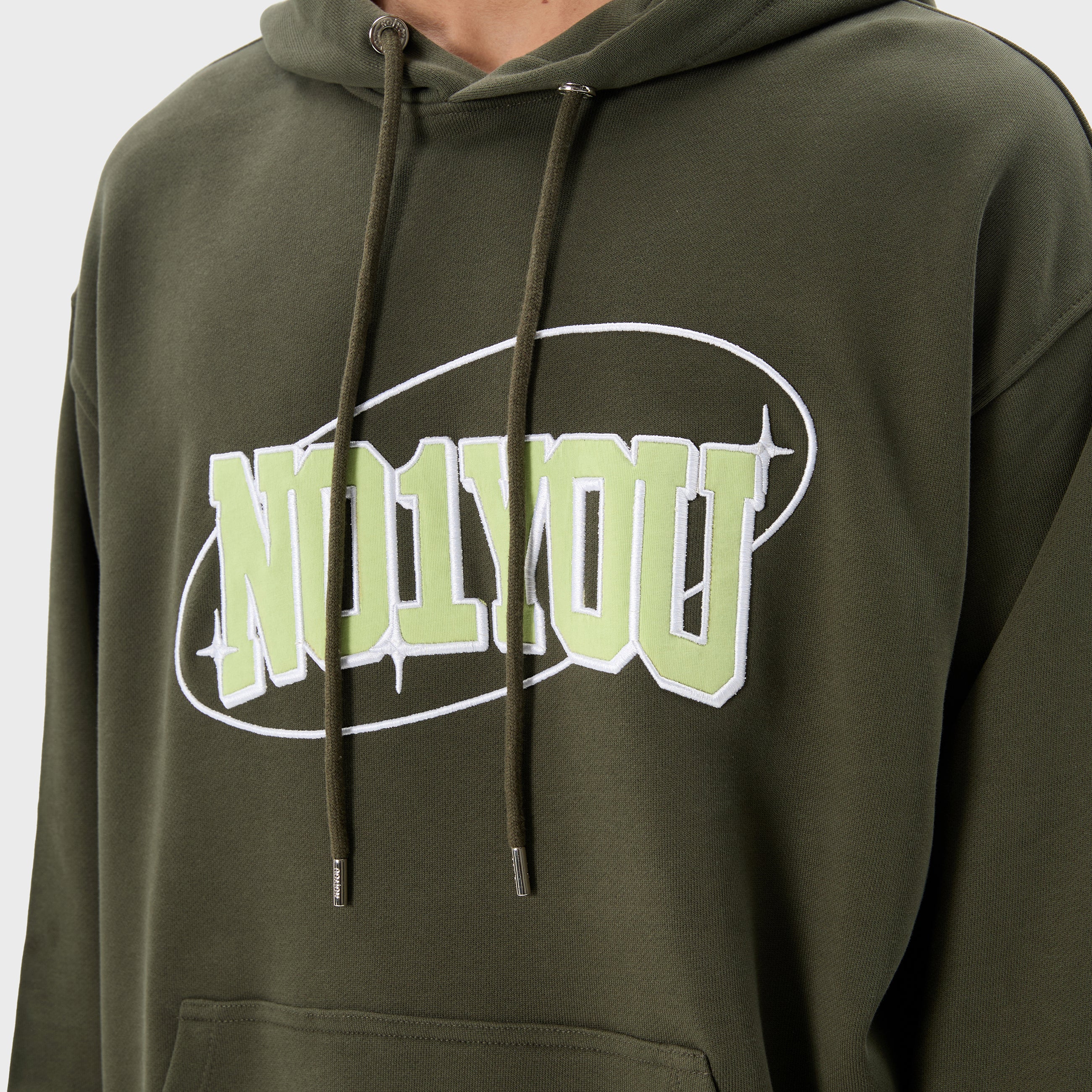 ESSENTIAL 2 DARK GREEN STAR HOODIE