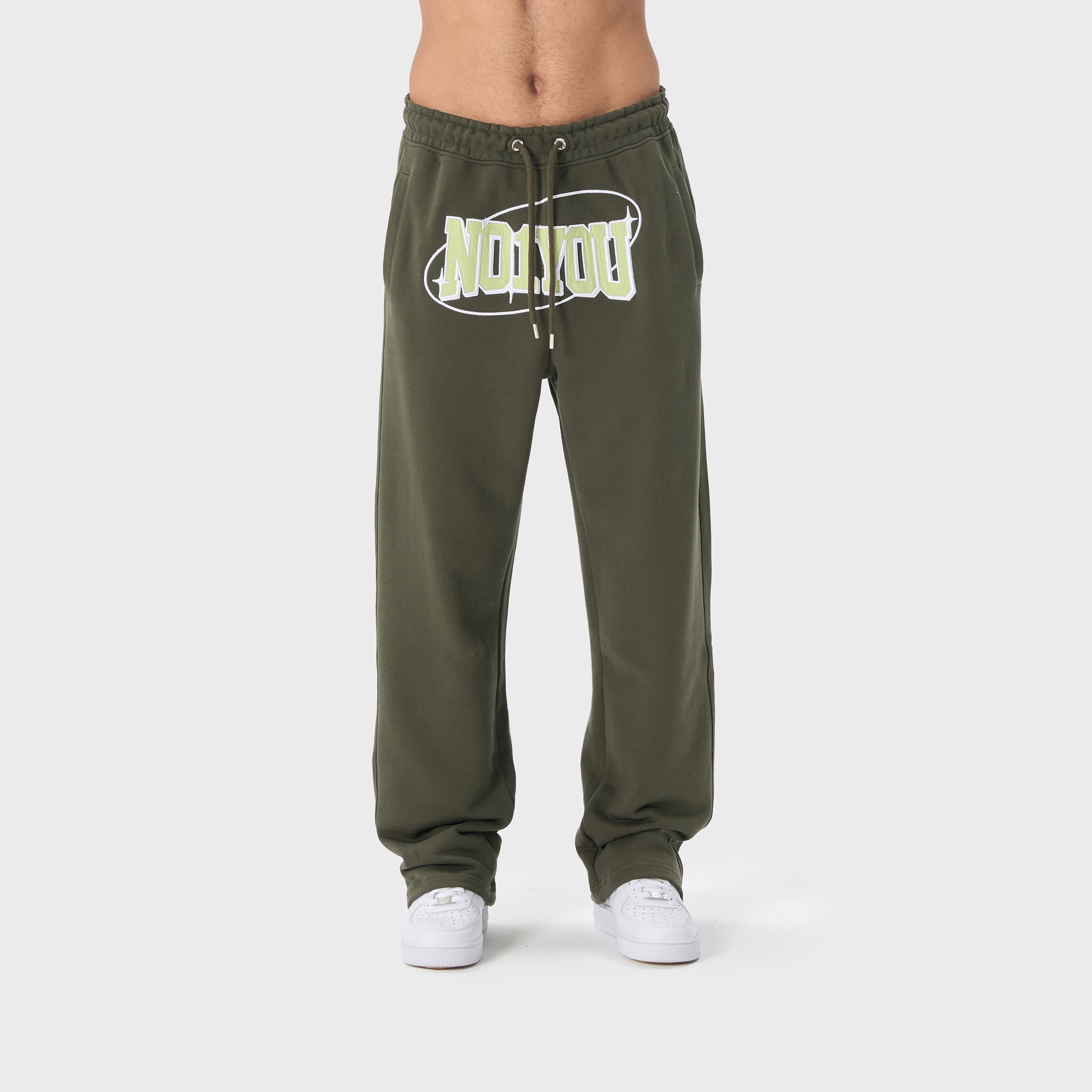 ESSENTIAL 2 DARK GREEN STAR SWEATPANTS