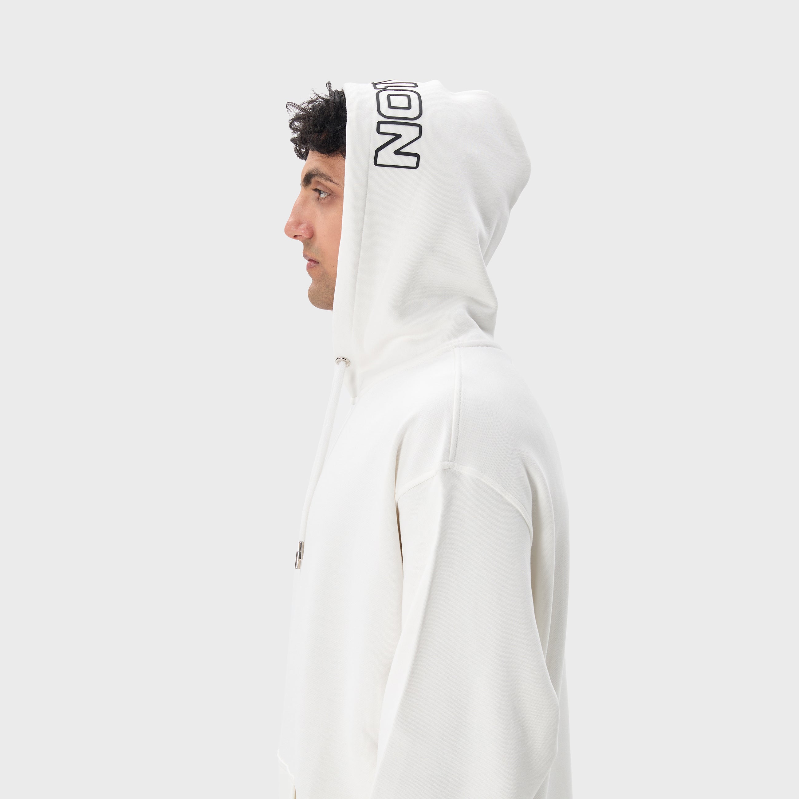 ESSENTIAL 2 WHITE EMBOSSED HOODIE