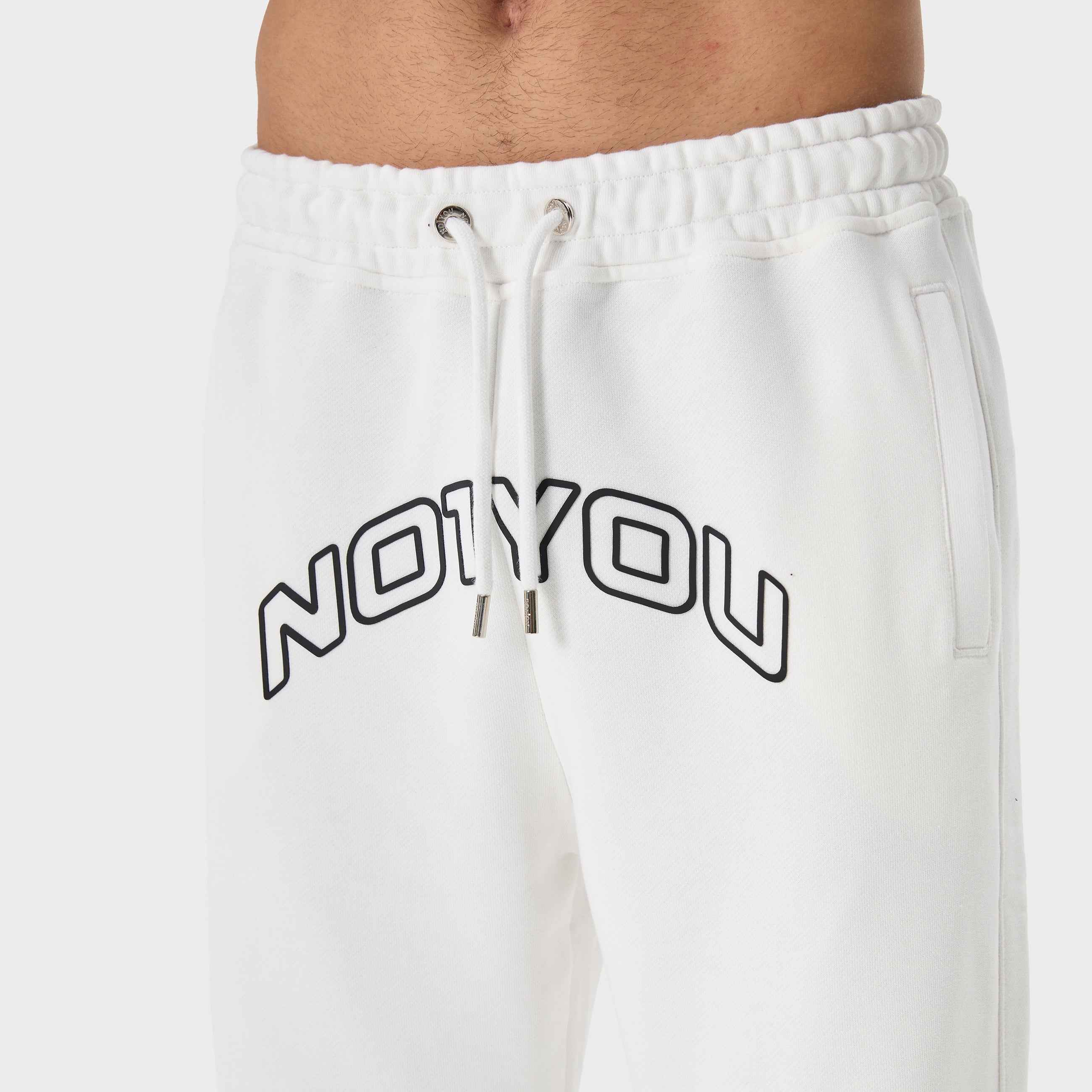 ESSENTIAL 2 WHITE EMBOSSED SWEATPANTS