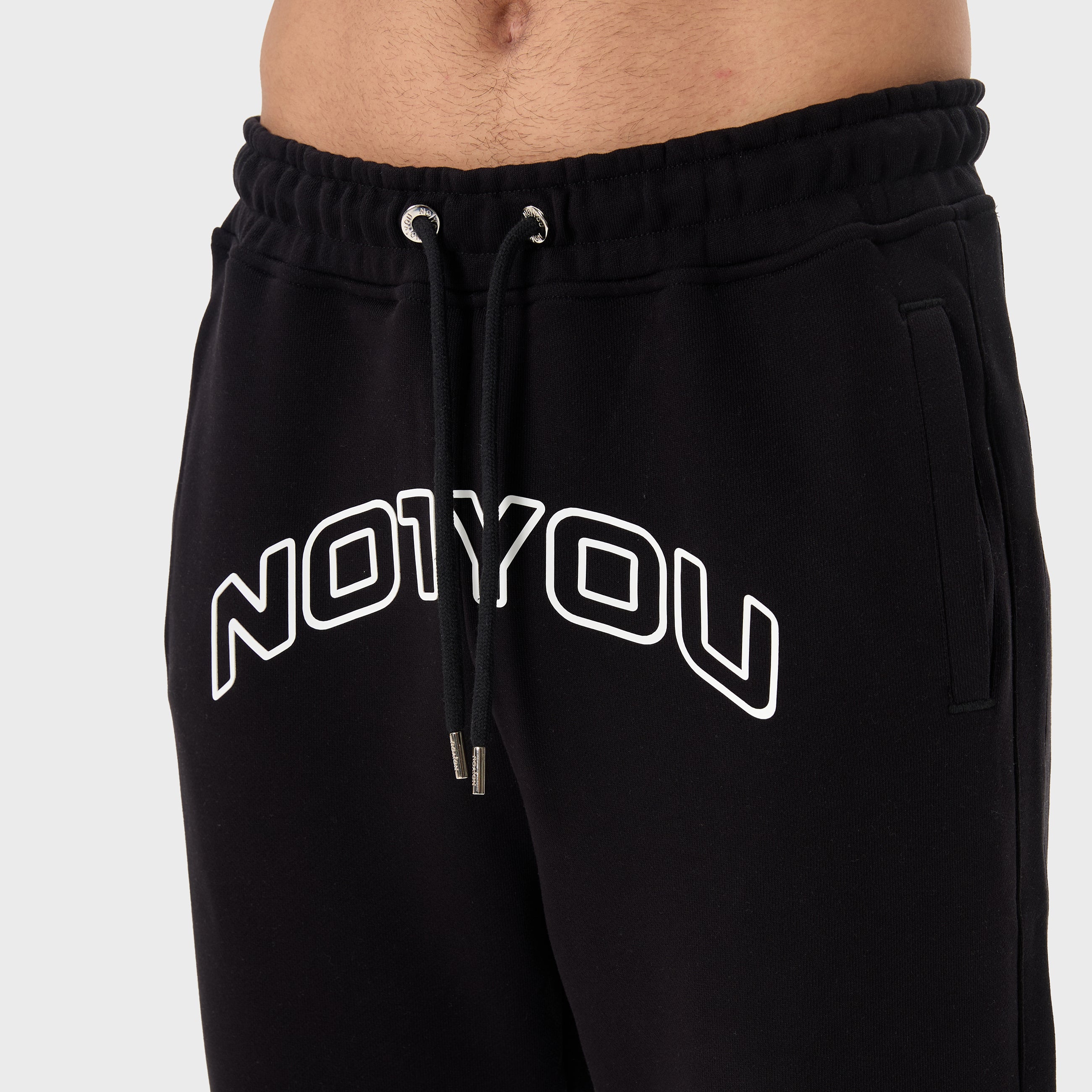 ESSENTIAL 2 BLACK EMBOSSED SWEATPANTS