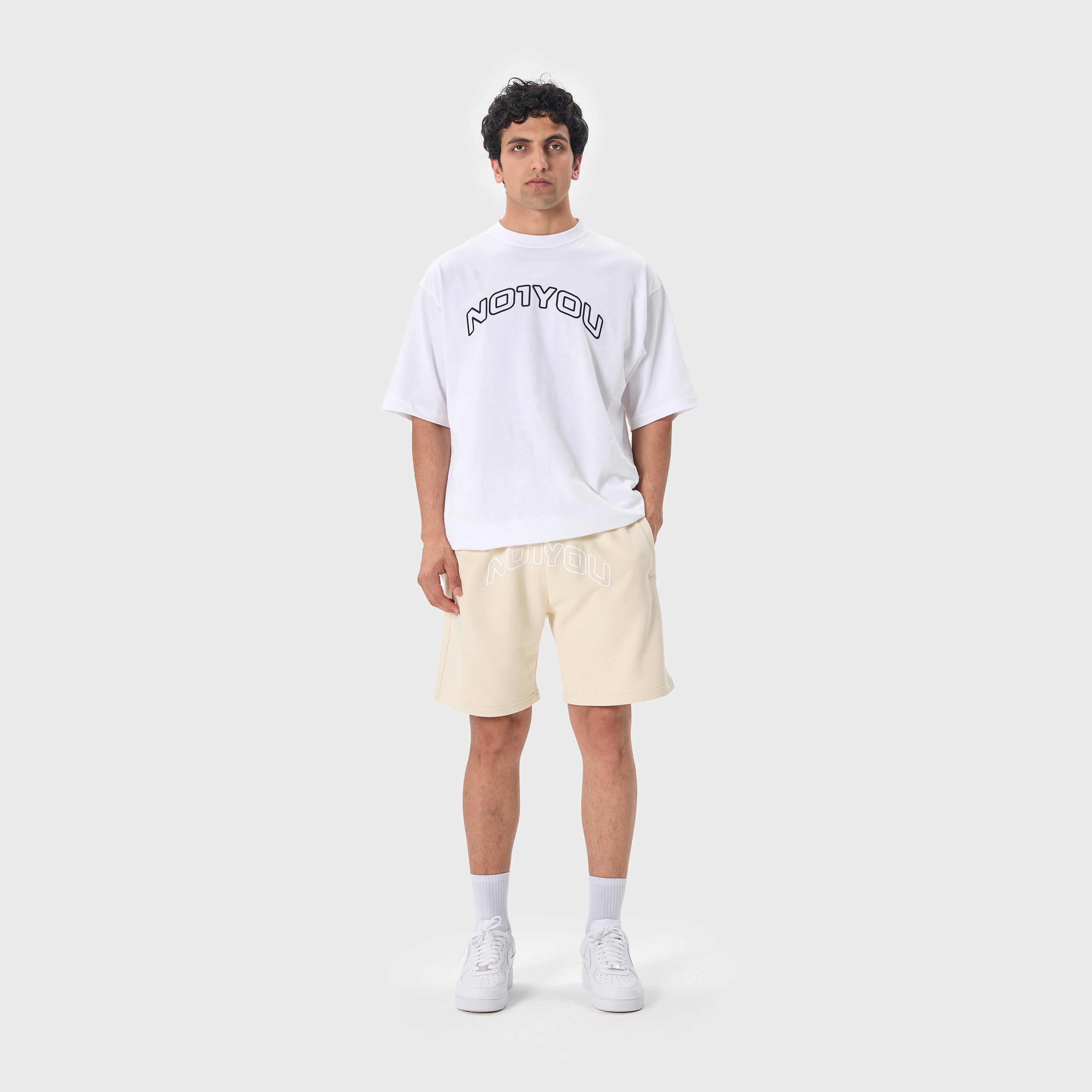 ESSENTIAL 2 STONE EMBOSSED SWEATSHORT