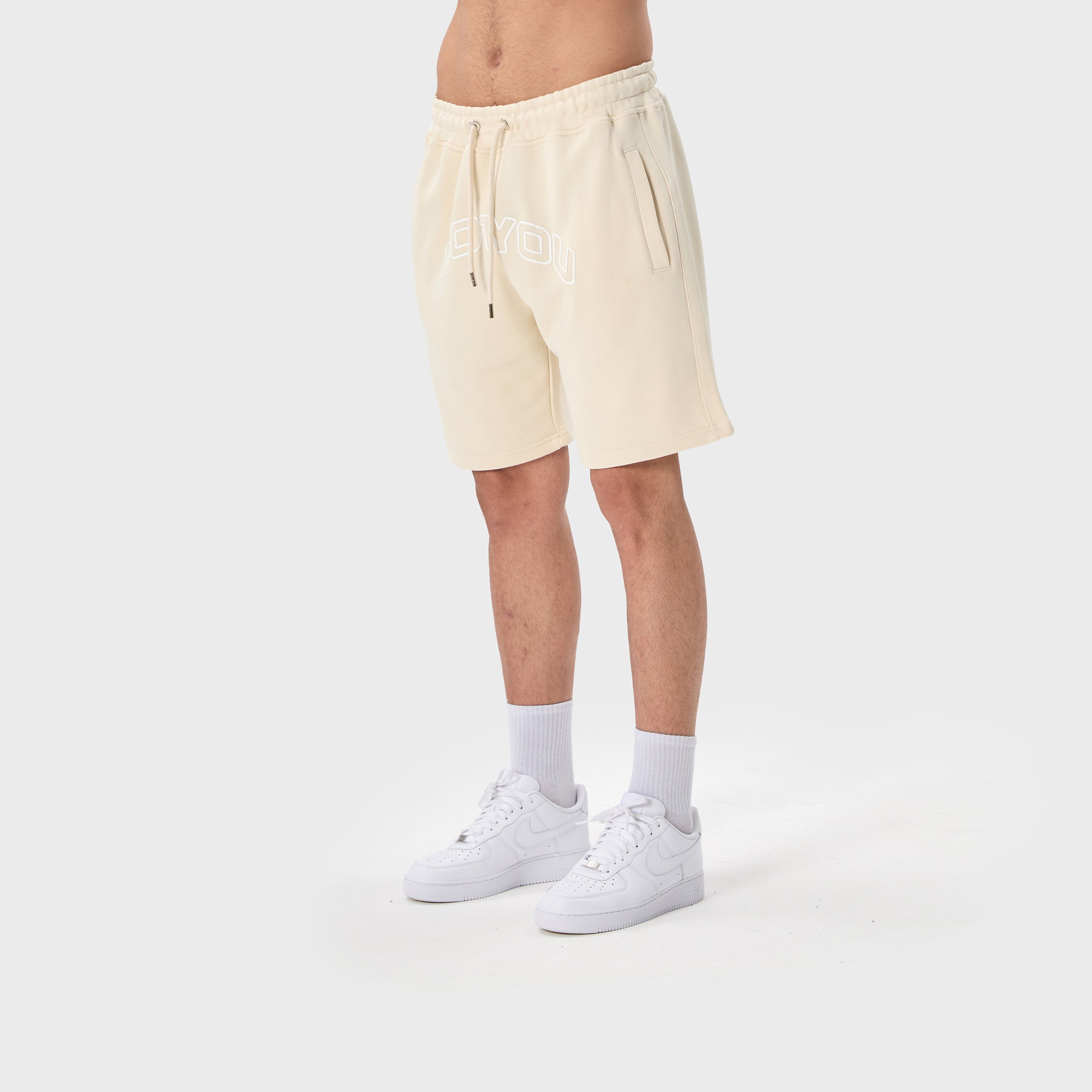 ESSENTIAL 2 STONE EMBOSSED SWEATSHORT