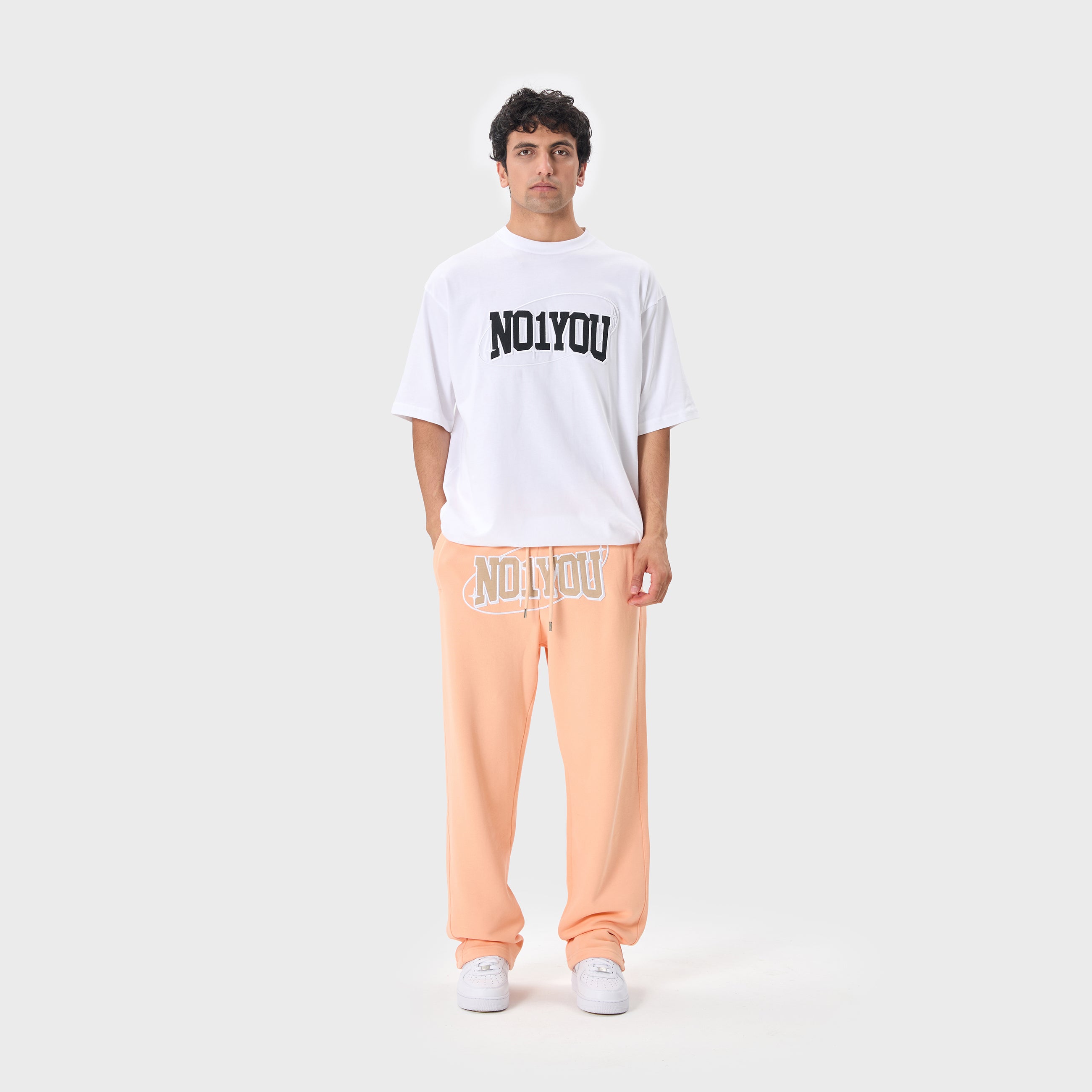 ESSENTIAL 2 PEACH FUZZ STAR SWEATPANTS