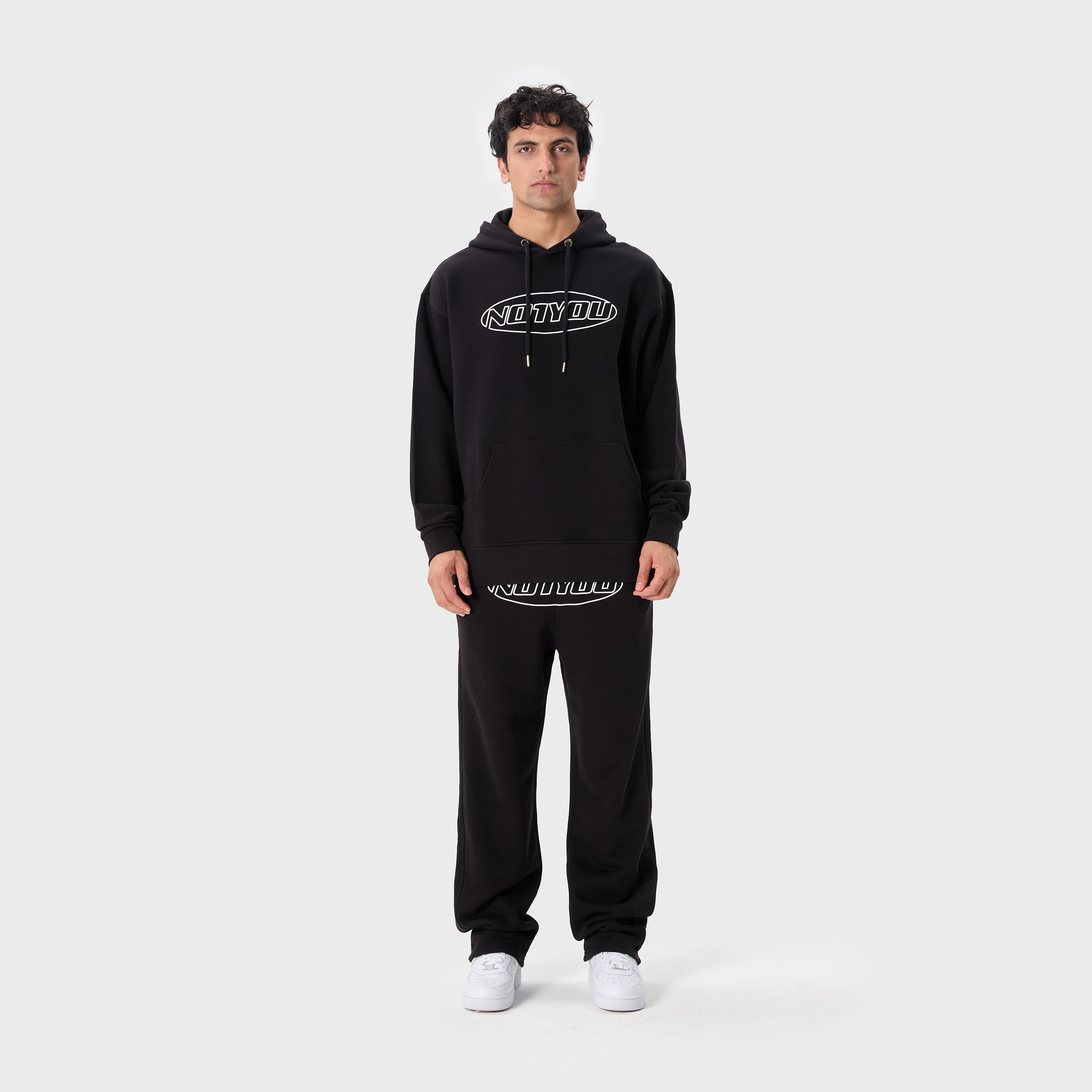 ESSENTIAL 2 BLACK ELLIPSE HOODIE
