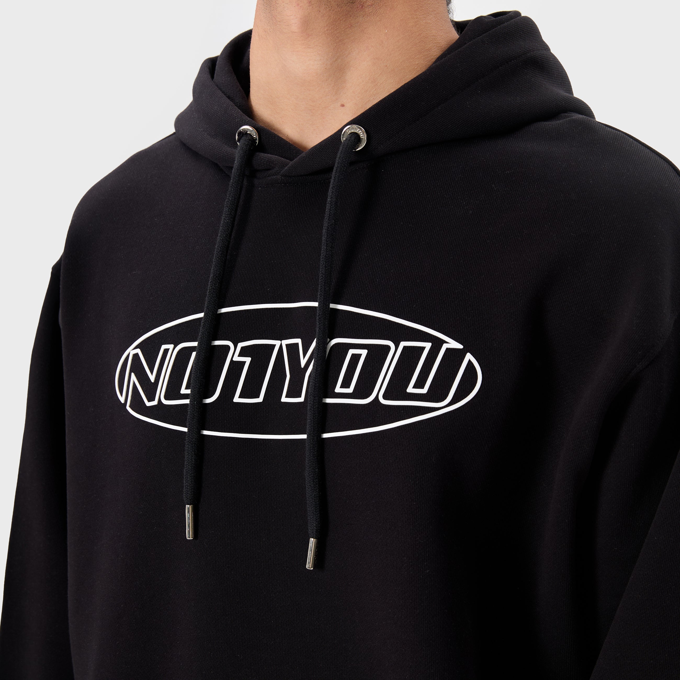 ESSENTIAL 2 BLACK ELLIPSE HOODIE