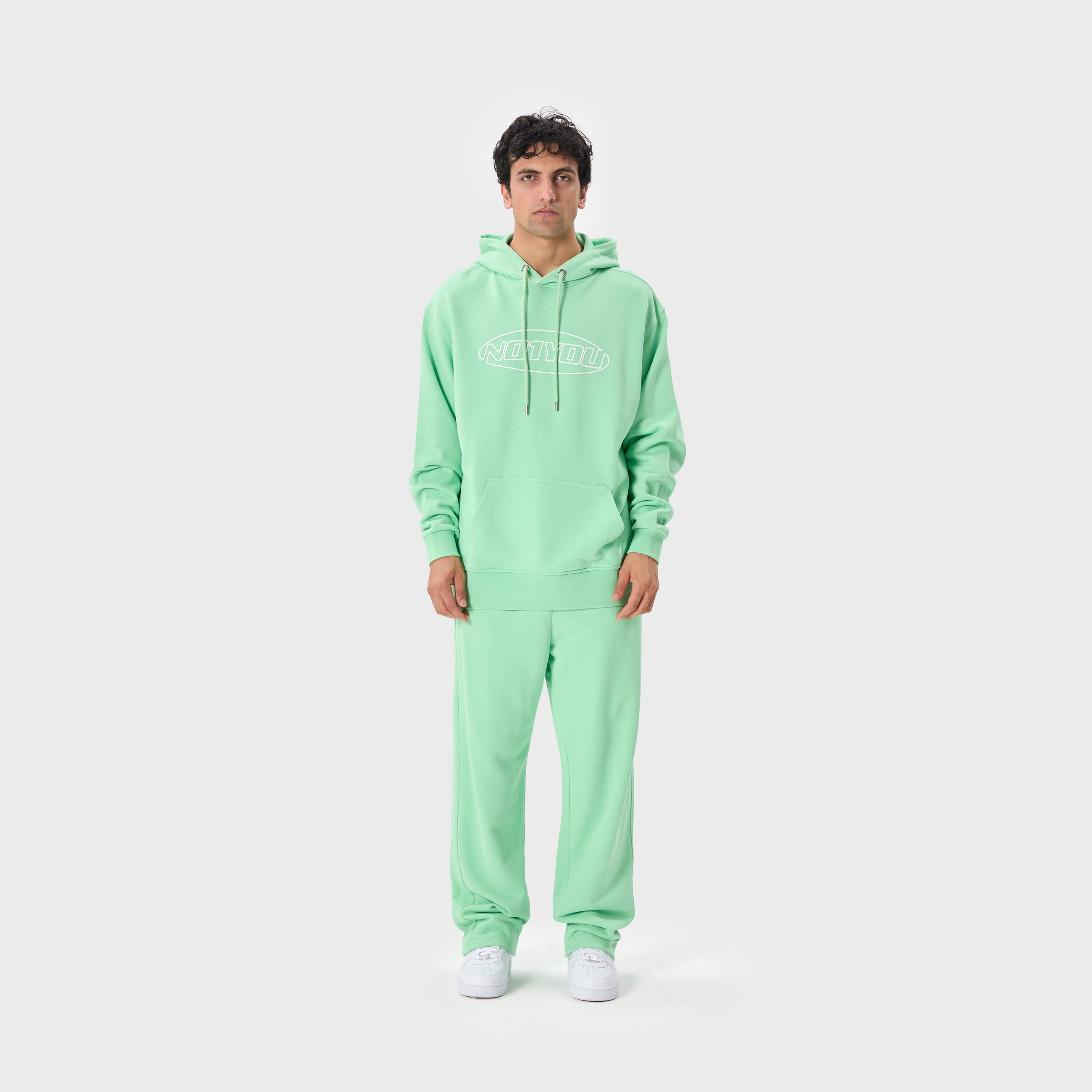 ESSENTIAL 2 GREEN ASH ELLIPSE HOODIE