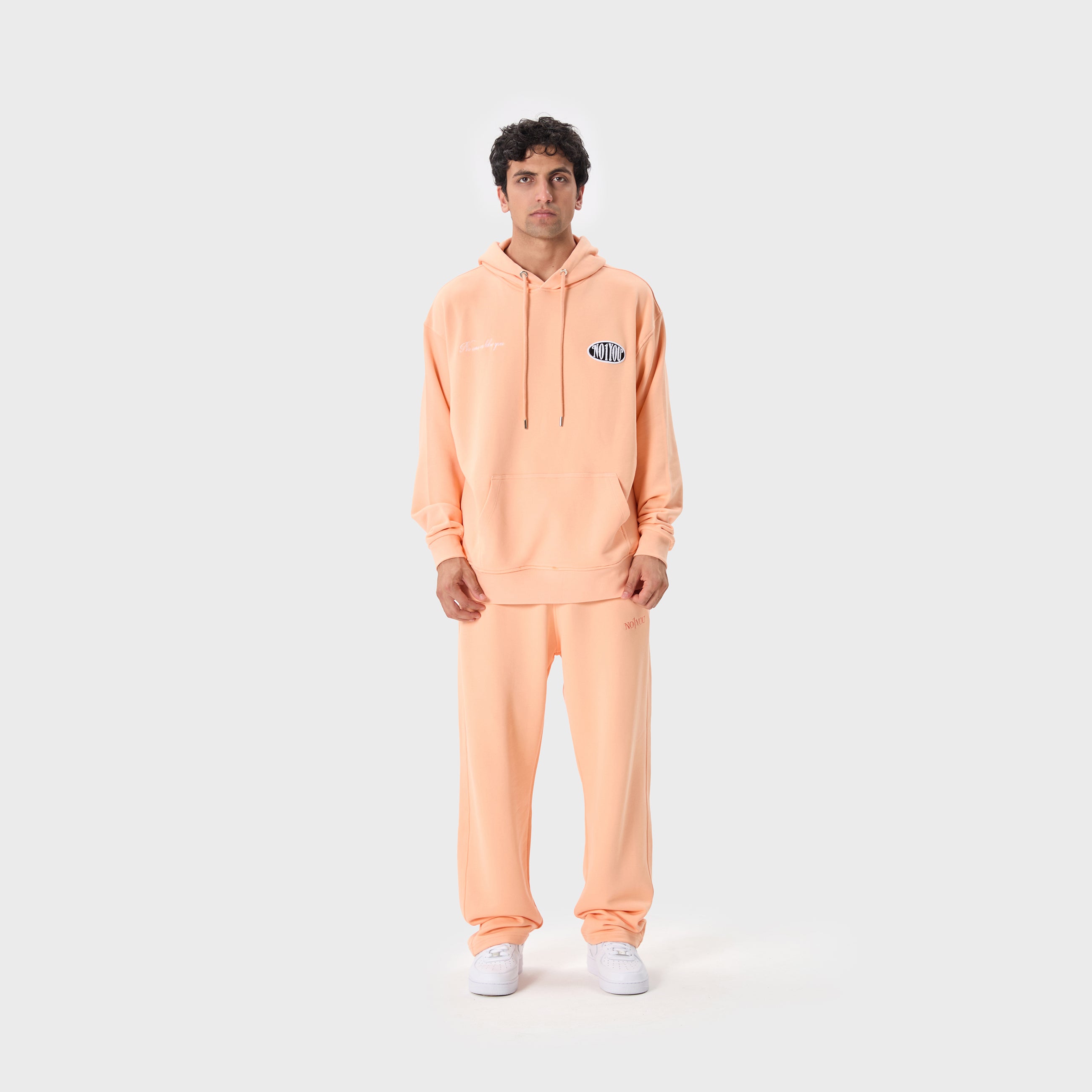ESSENTIAL 2 PEACH FUZZ CRESTED HOODIE