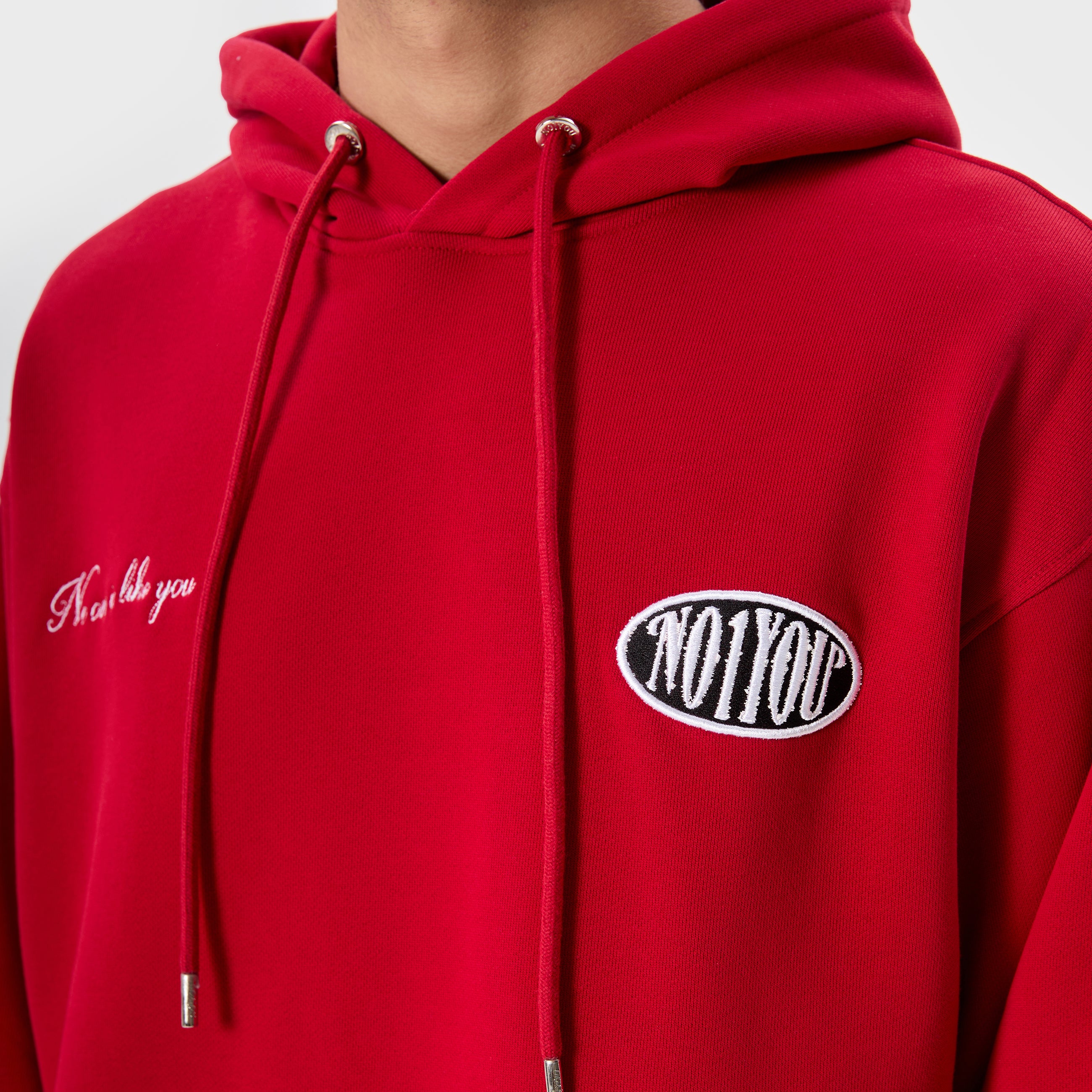 ESSENTIAL 2 RED CRESTED HOODIE
