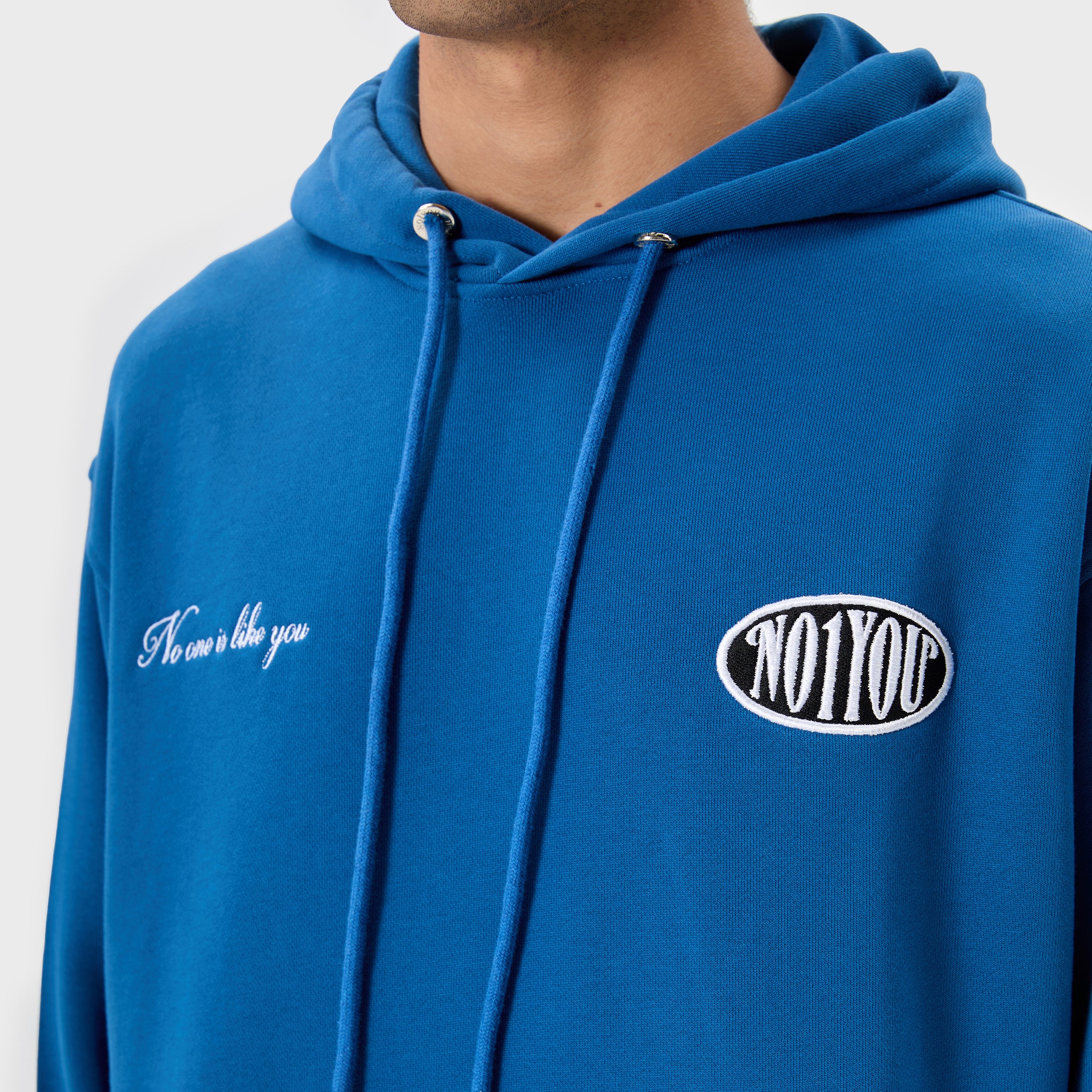 ESSENTIAL 2 DARK BLUE CRESTED HOODIE