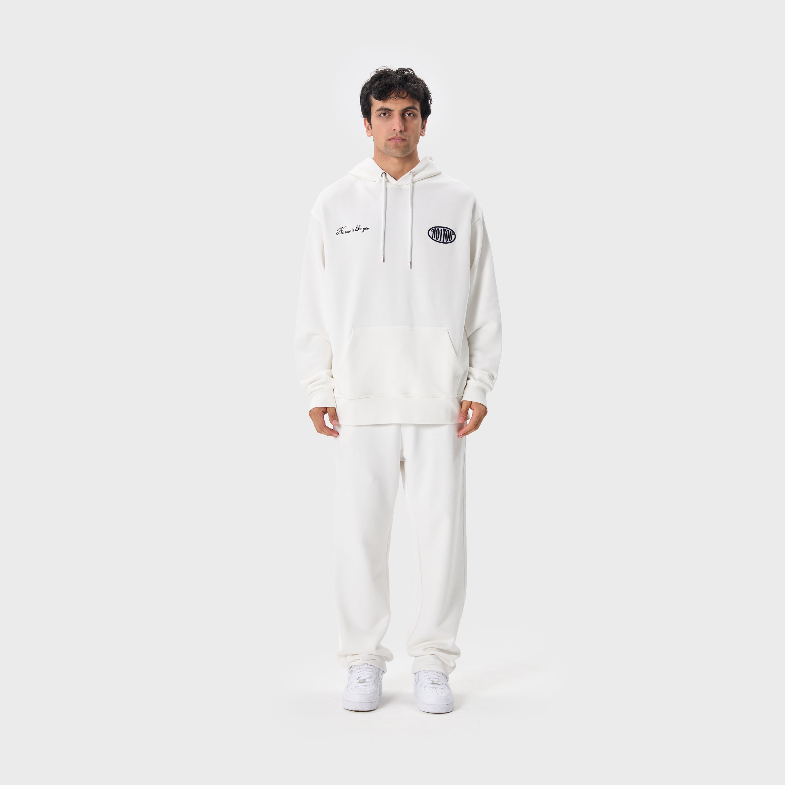 ESSENTIAL 2 WHITE CRESTED HOODIE