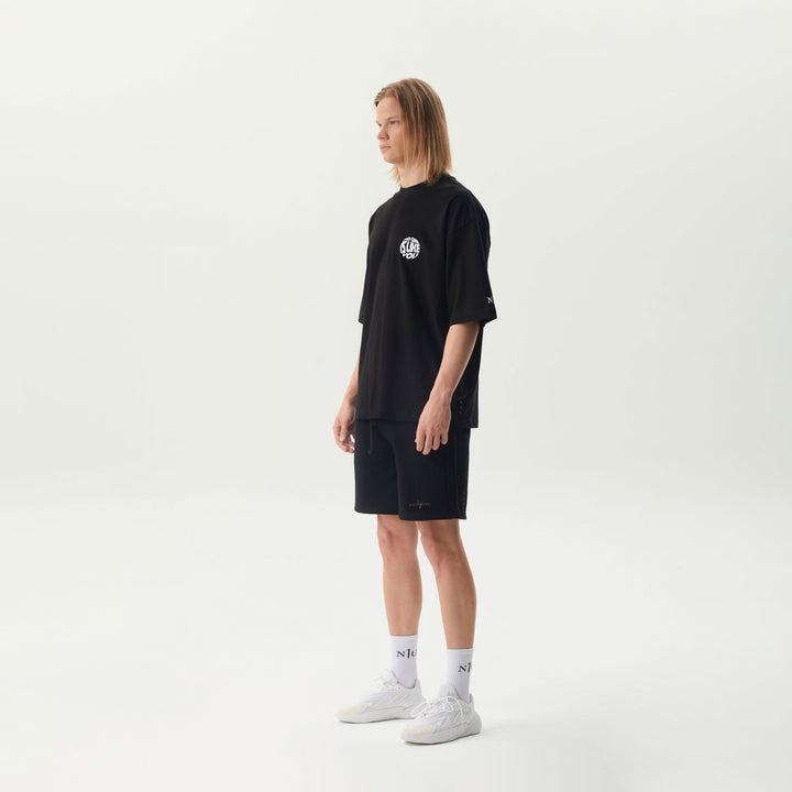 T-Shirt mit Backprint Schwarz Unisex - No1You