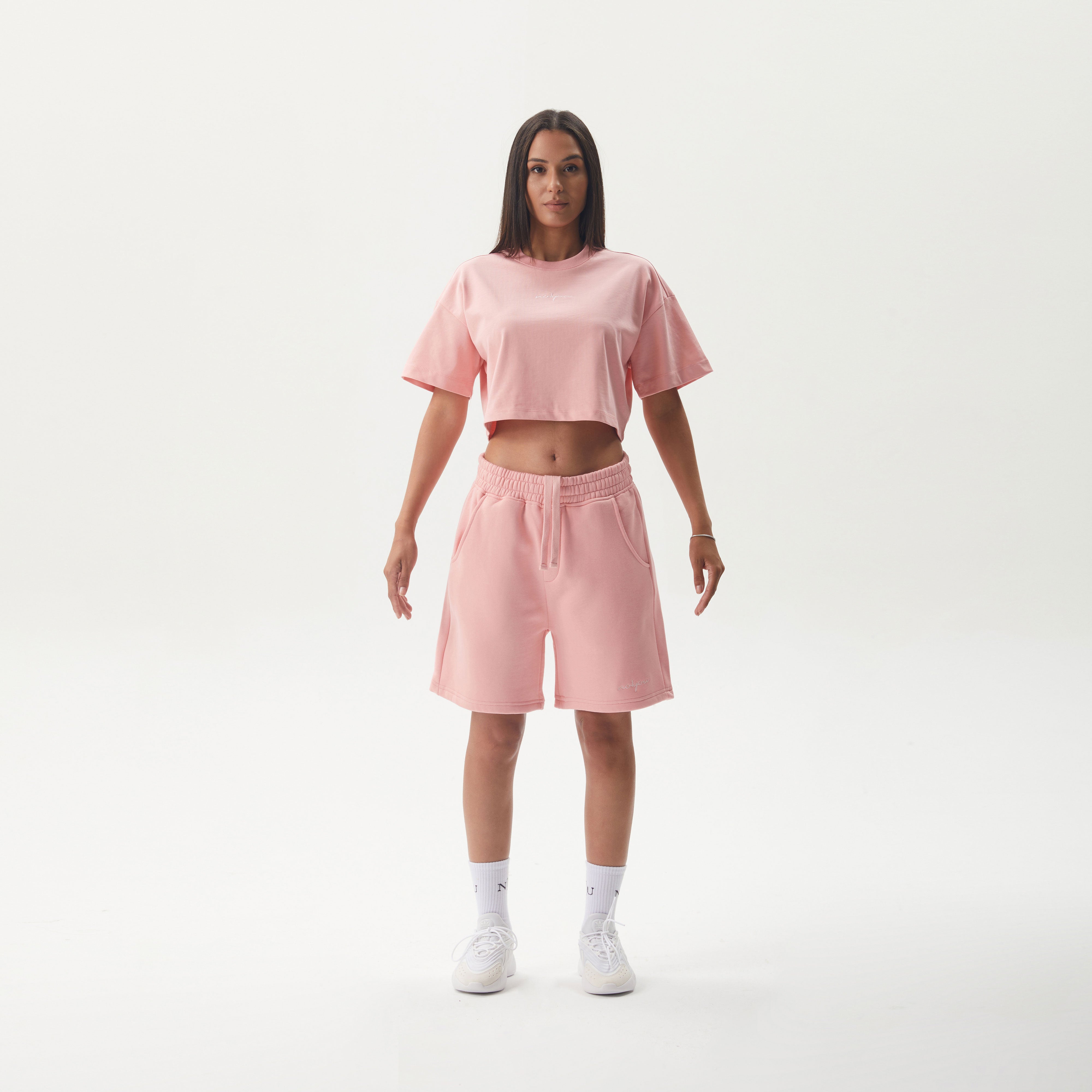 ESSENTIAL 1 PINK CROP TSHIRT