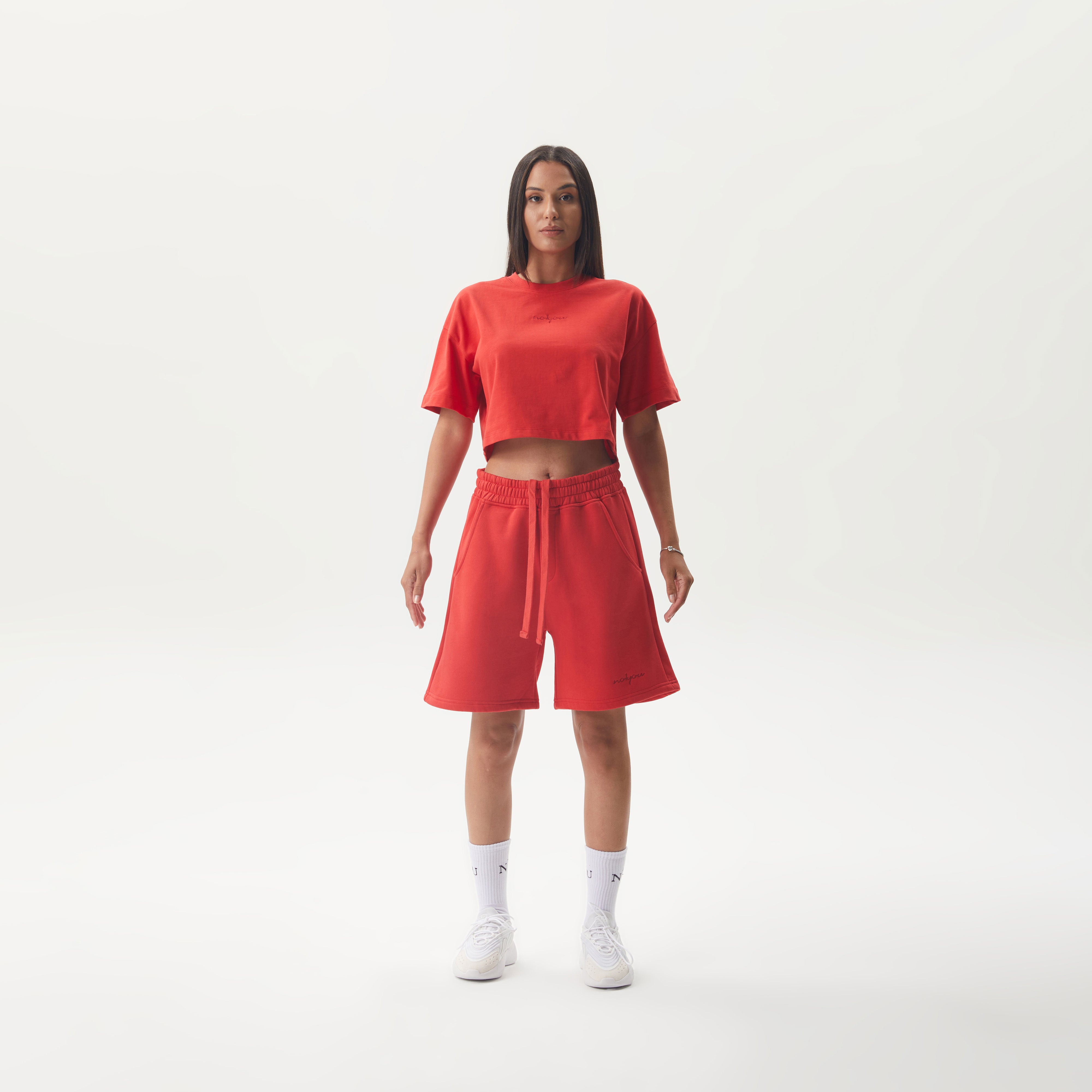 ESSENTIAL 1 RED CROP TSHIRT
