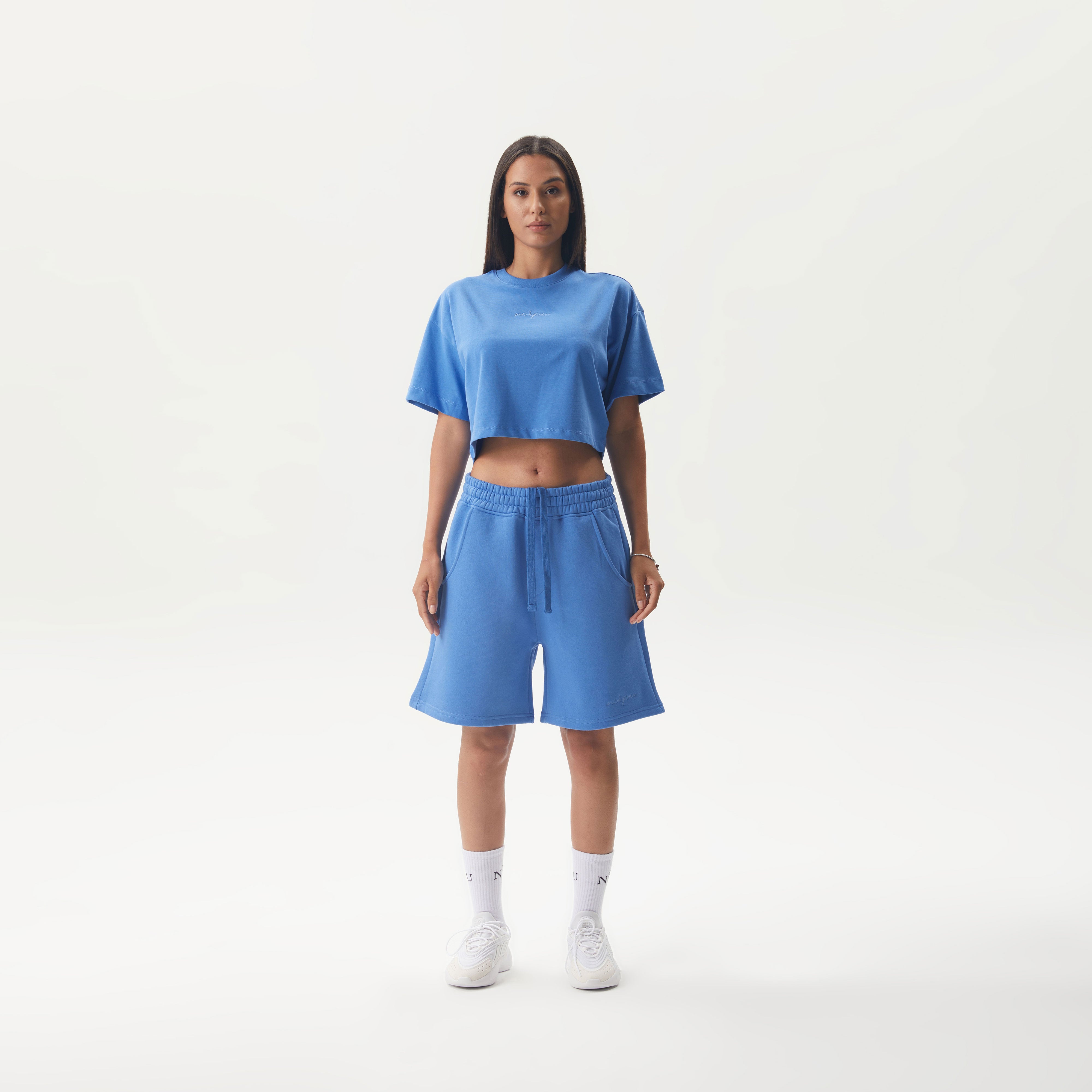 ESSENTIAL 1 BLUE CROP TSHIRT
